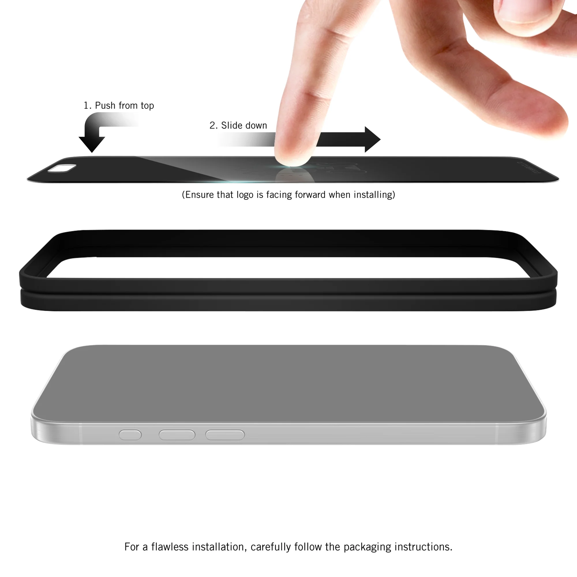 Badtz-Maru x Screen Skinz Thinking iPhone Privacy Screen Protector - Image 4