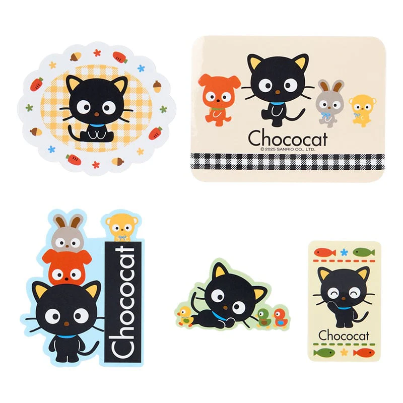Chococat  15-Pc Mini Sticker Pack (Sanrio Cat Club Series) - Image 2