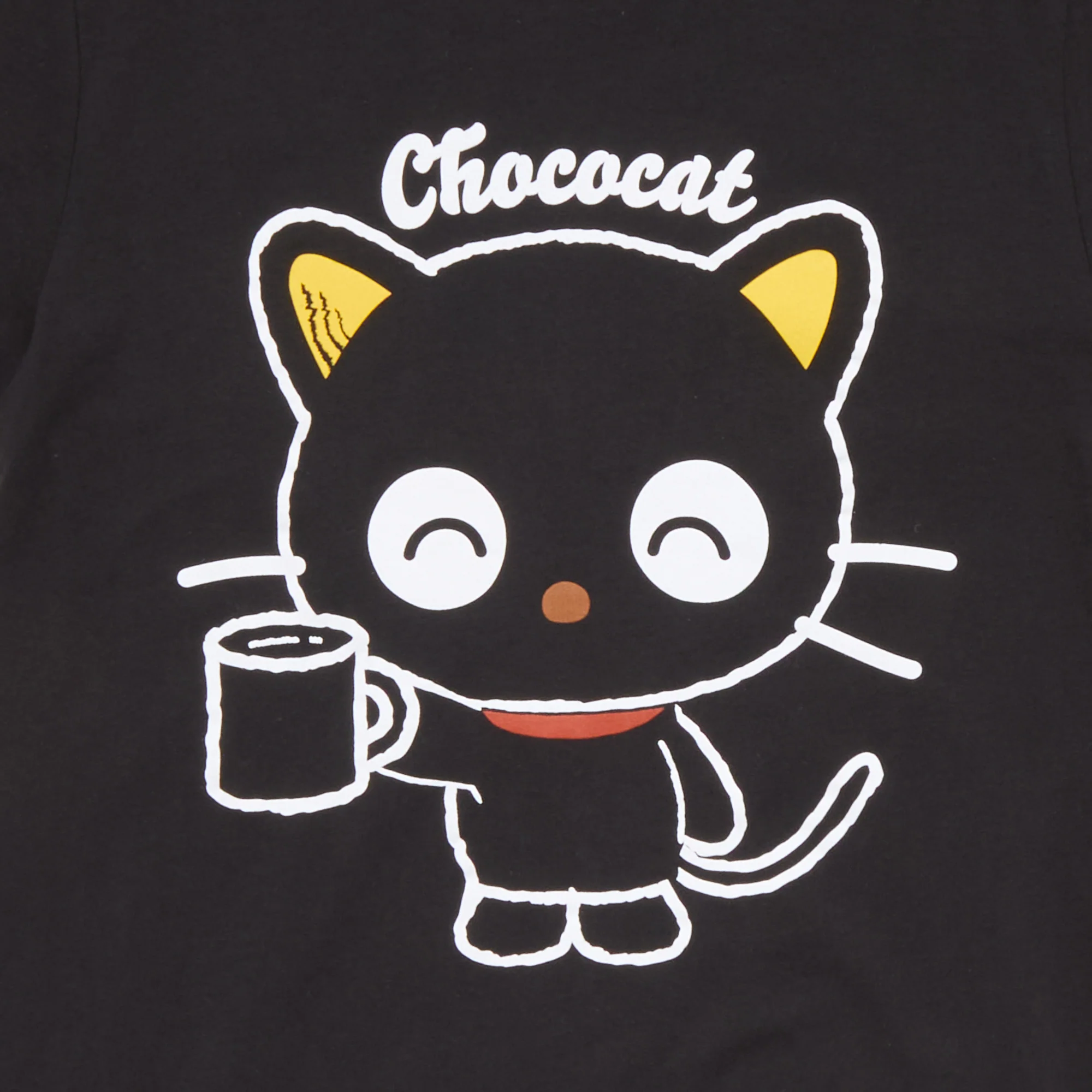 Chococat Adult Mug Tee (Black) - Image 2