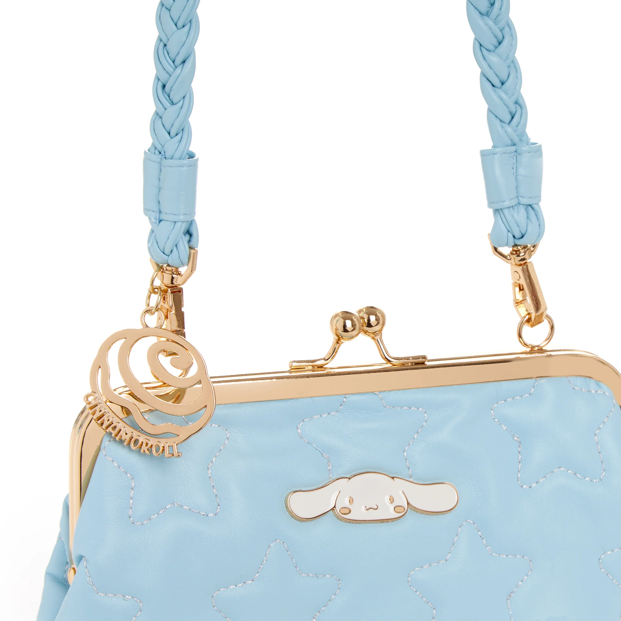 Cinnamoroll 2-Way Quilted Kiss Knob Handbag - Image 2