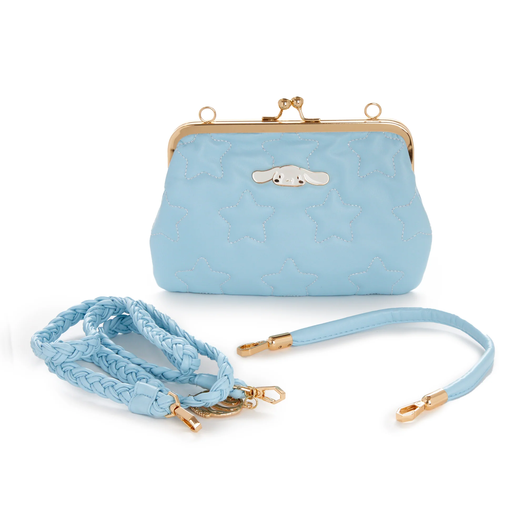 Cinnamoroll 2-Way Quilted Kiss Knob Handbag - Image 3