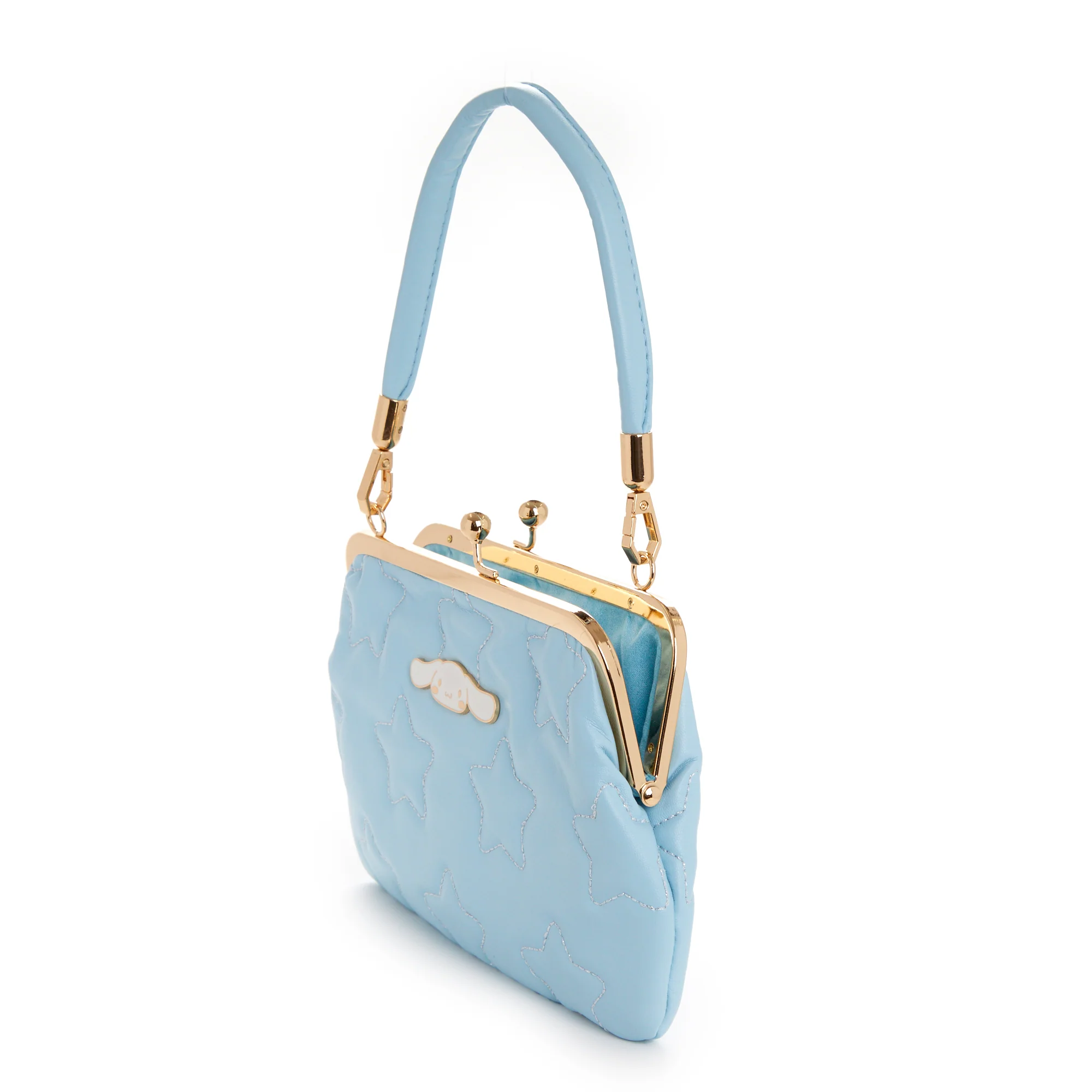 Cinnamoroll 2-Way Quilted Kiss Knob Handbag - Image 6