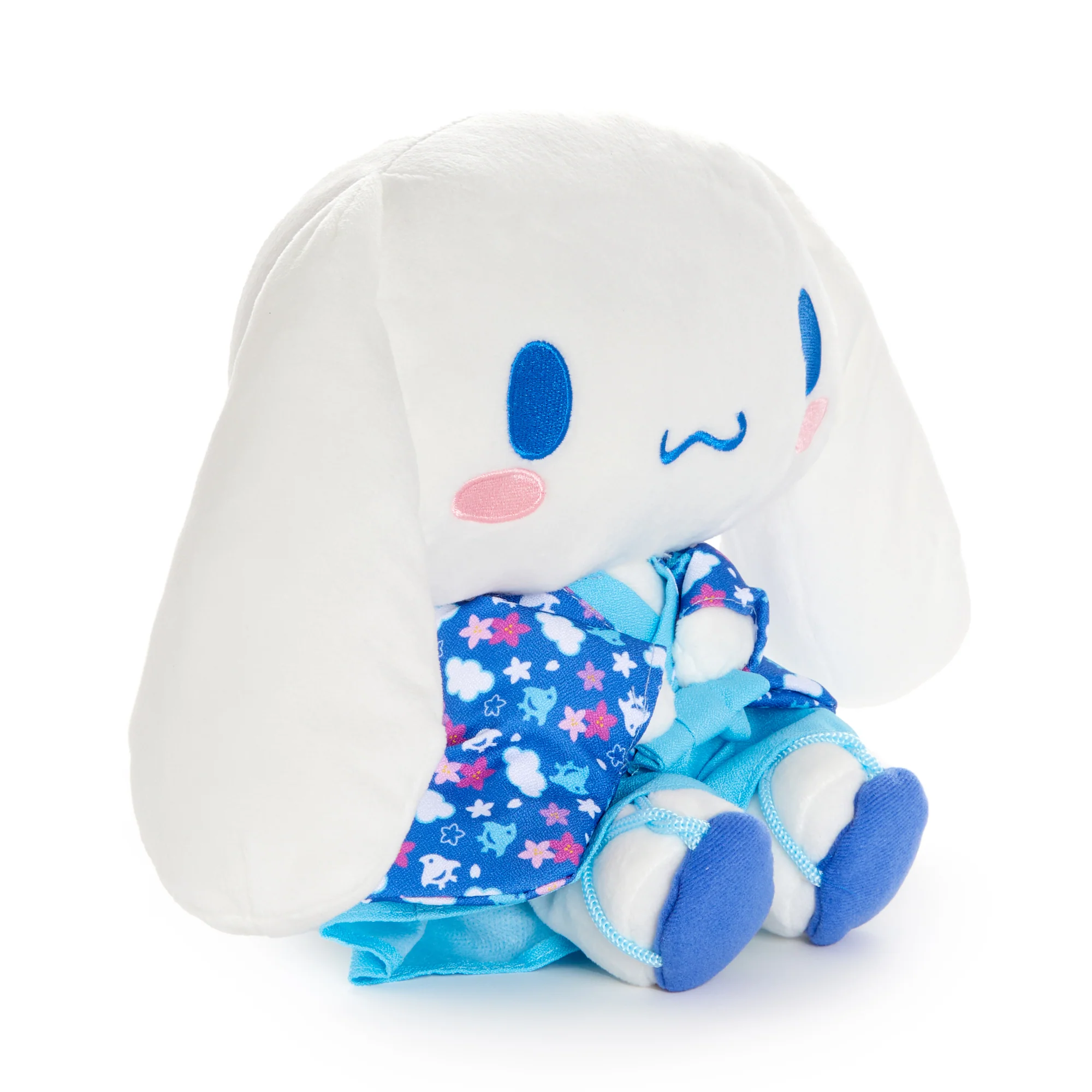 Cinnamoroll 9" Blue Sitting Plush (Spring Kimono Series) - Image 2