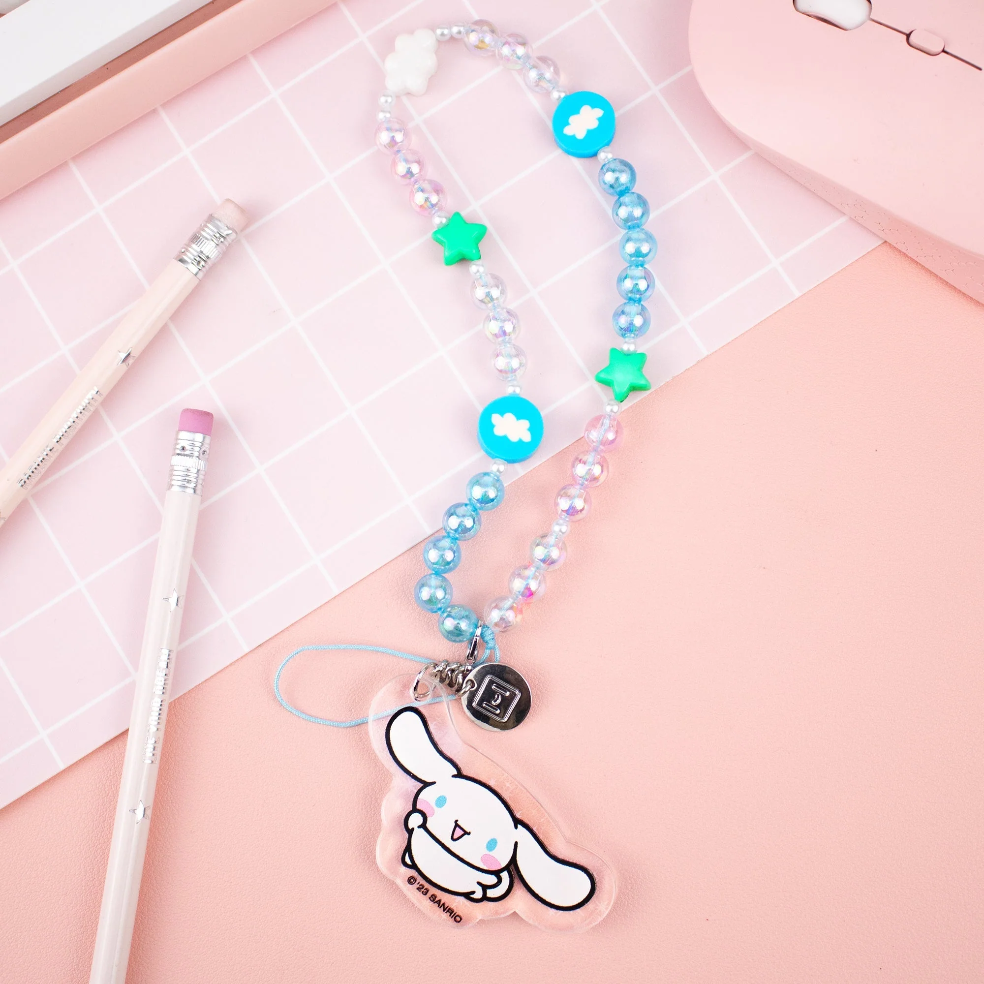 Cinnamoroll Beaded Charm Mobile Phone Wrist Strap - Image 5