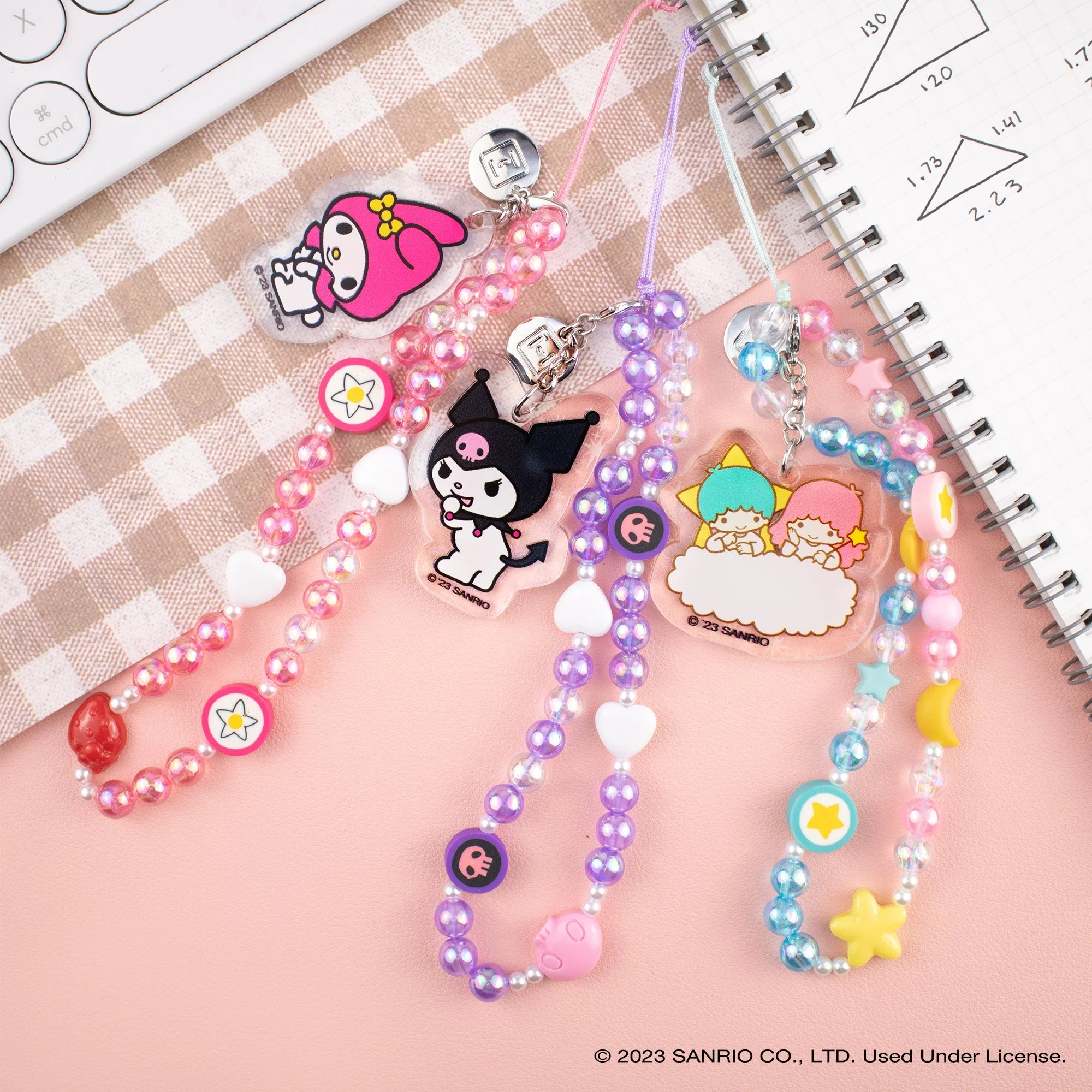 Cinnamoroll Beaded Charm Mobile Phone Wrist Strap - Image 7