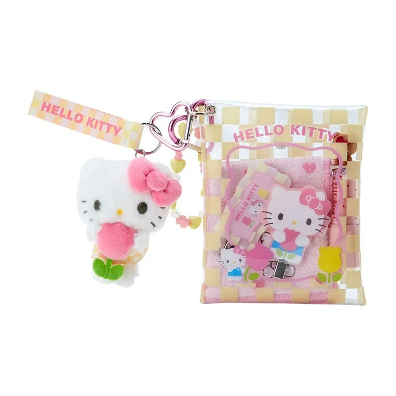 Cinnamoroll Clear Snap Mini Pouch (Pastel Check Series) - Image 3