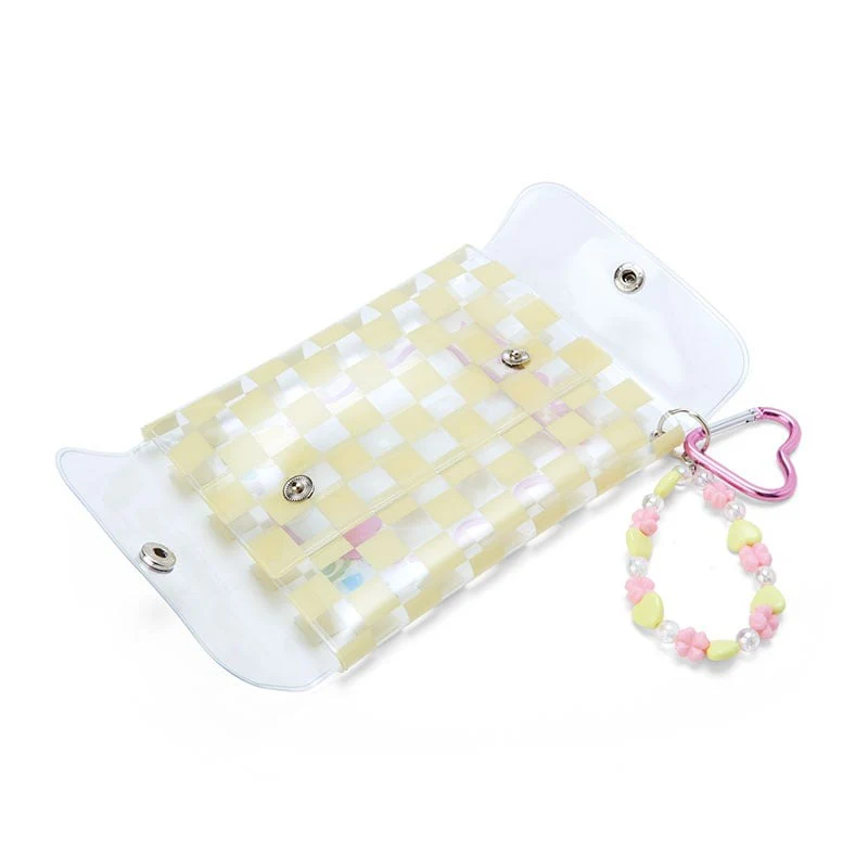 Cinnamoroll Clear Snap Mini Pouch (Pastel Check Series) - Image 4