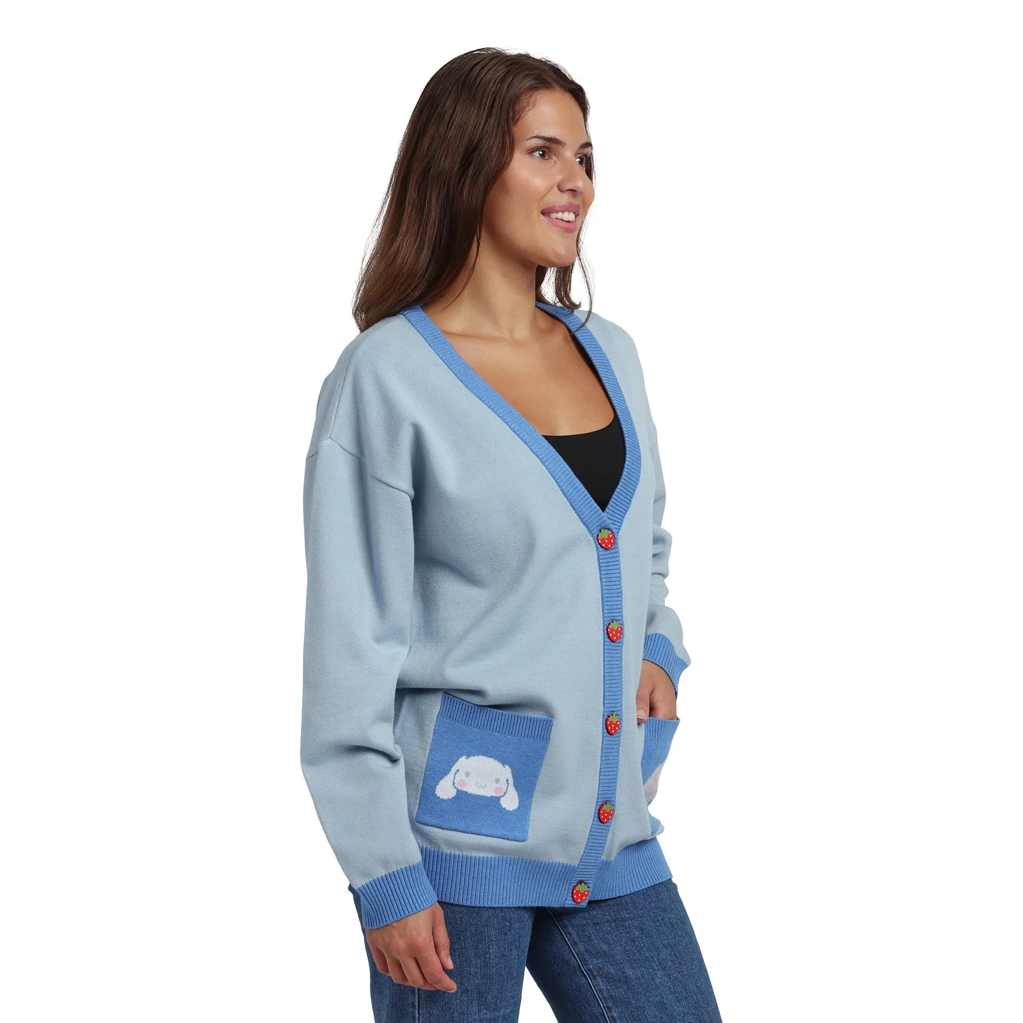 Cinnamoroll Cozy Knit Cardigan (Strawberry Fields) - Image 5