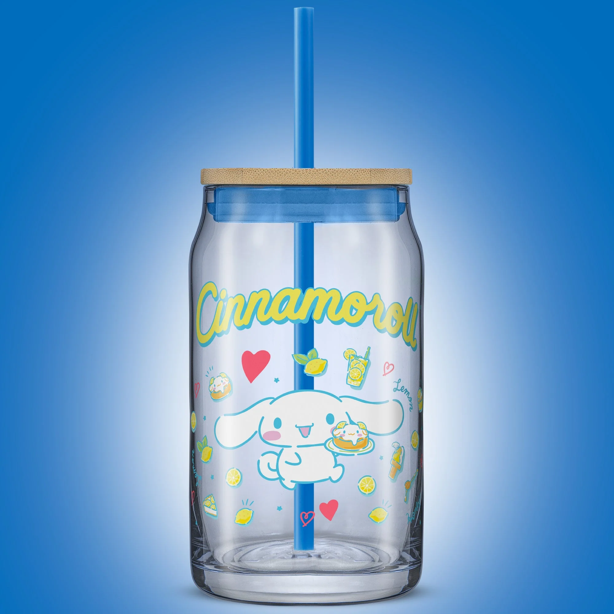 Cinnamoroll Favorite Flavor Lidded Glass Tumbler - Image 2