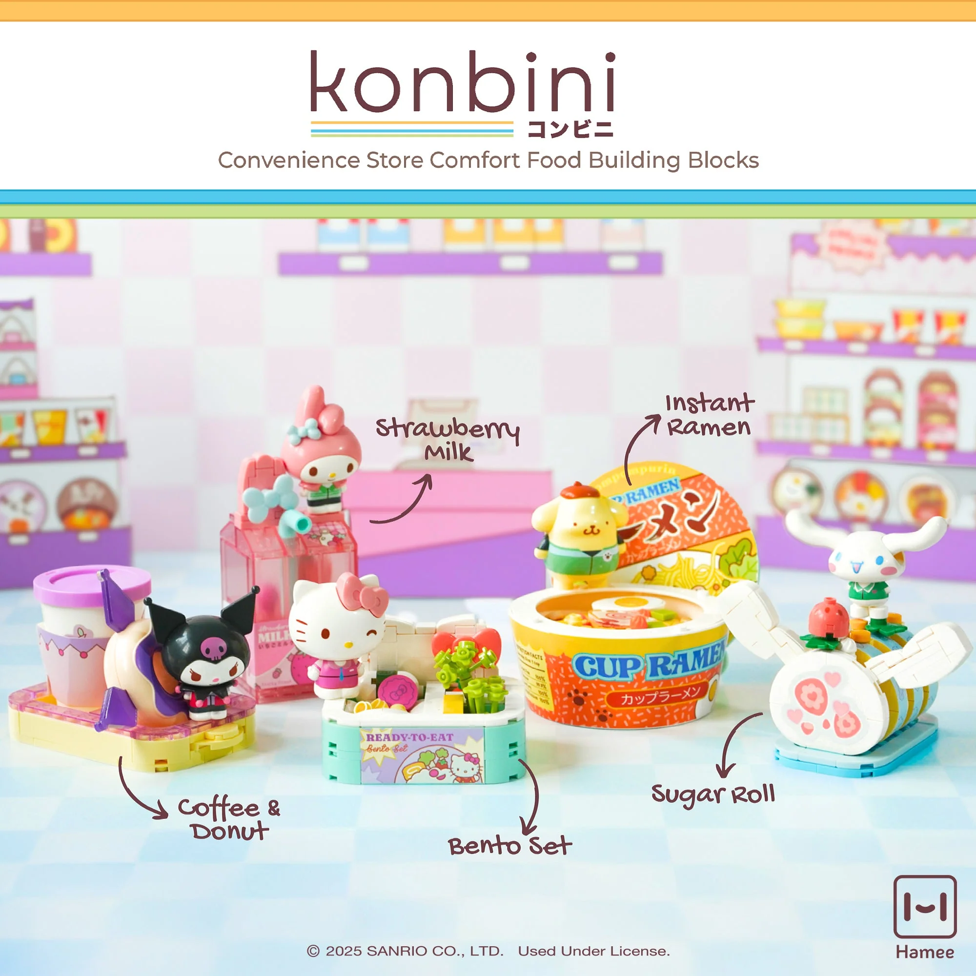 Cinnamoroll Konbini Building Blocks Set (Sugar Roll) - Image 2
