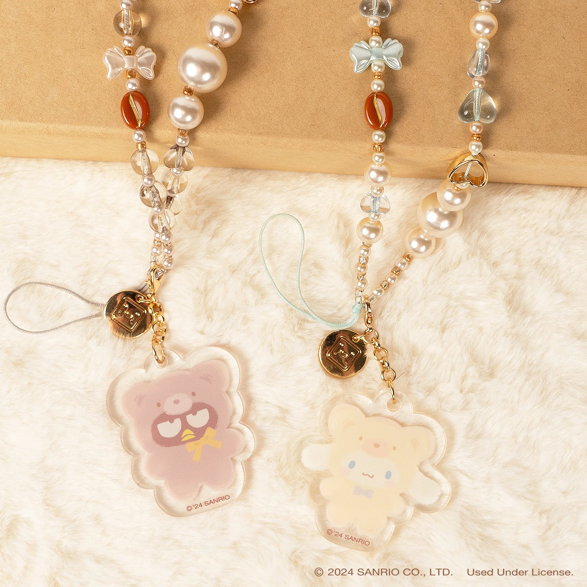 Cinnamoroll Latte Bear Beaded Charm Mobile Phone Wrist Strap - Image 6