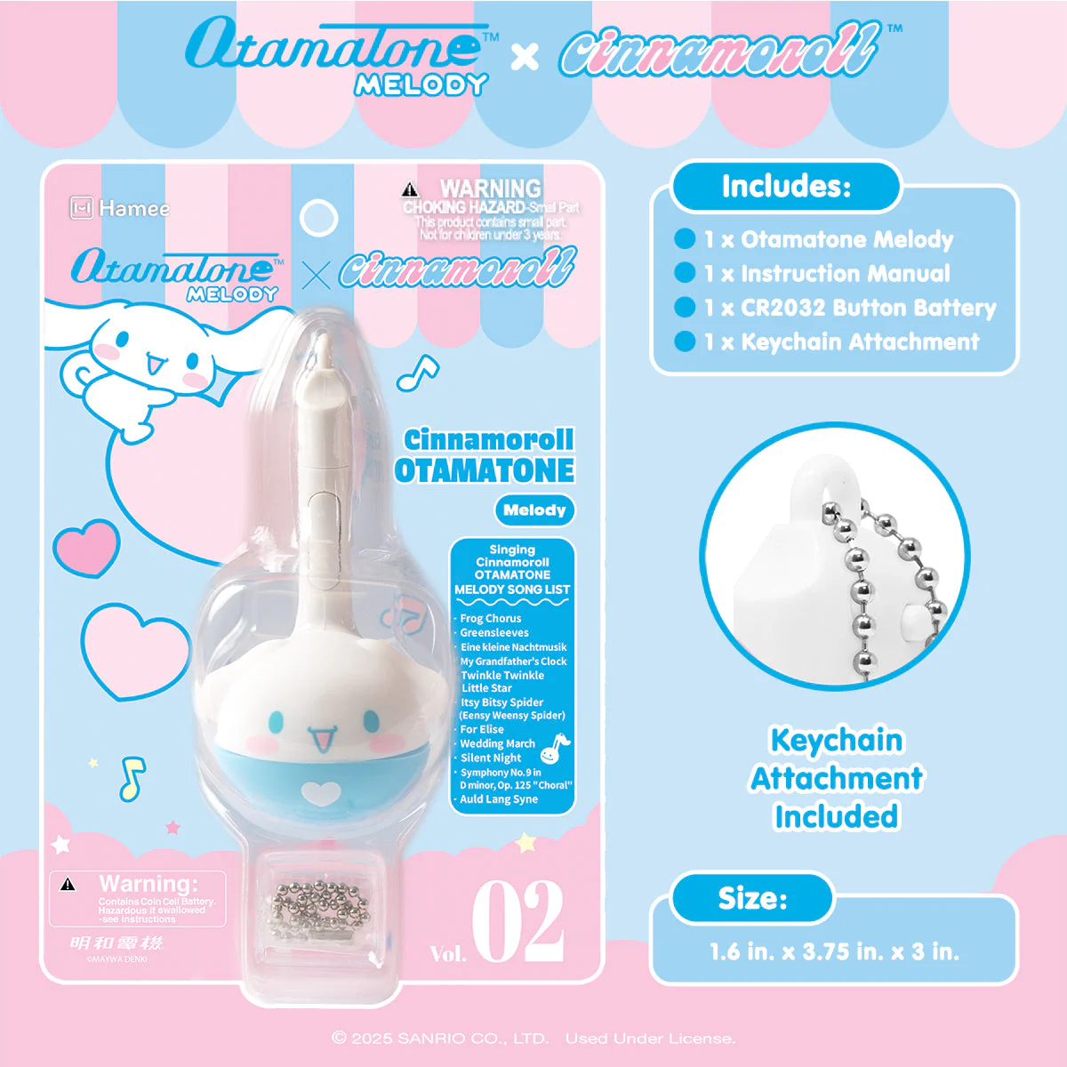 Cinnamoroll Mini Otamatone Melody Charm - Image 6