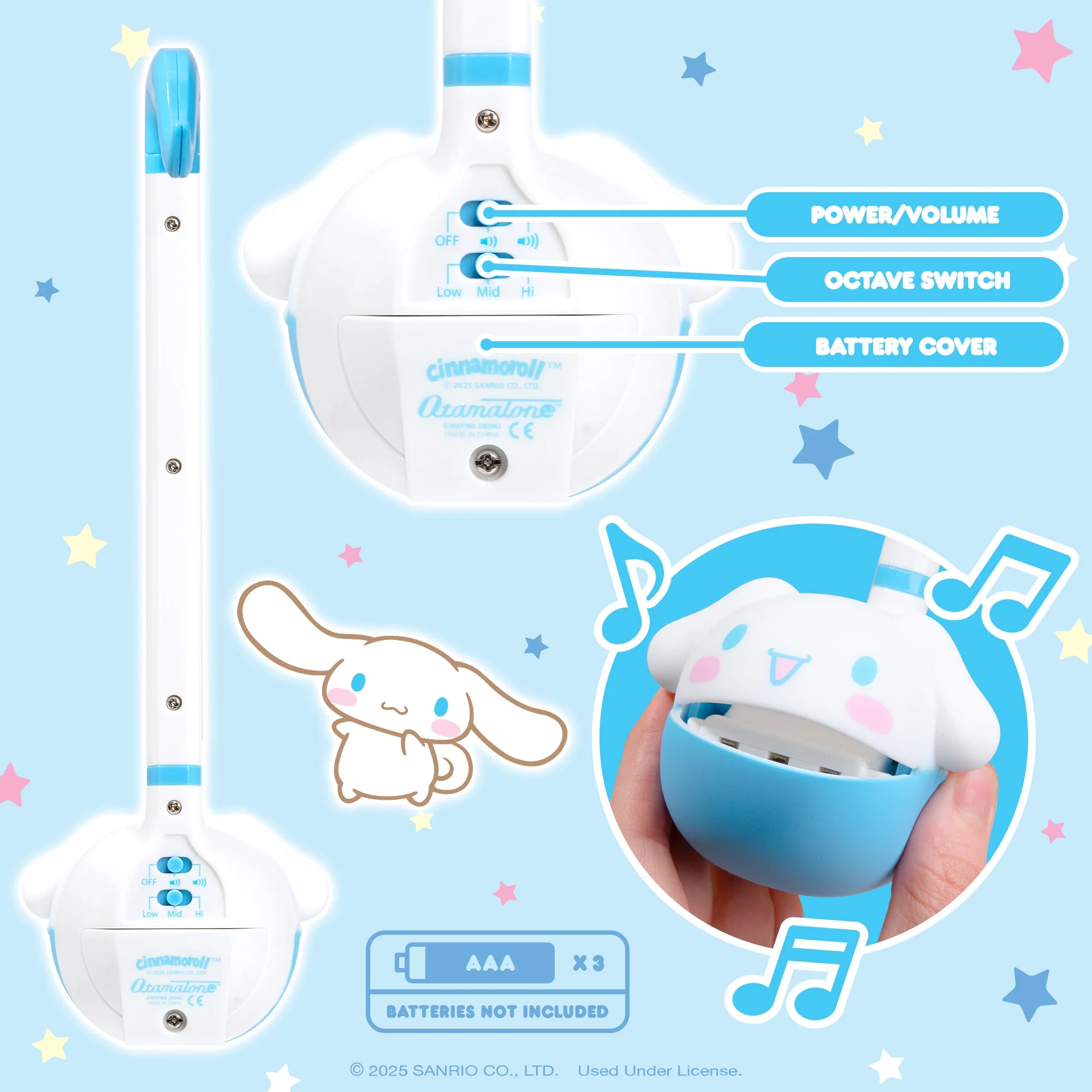 Cinnamoroll Otamatone Musical Toy - Image 4