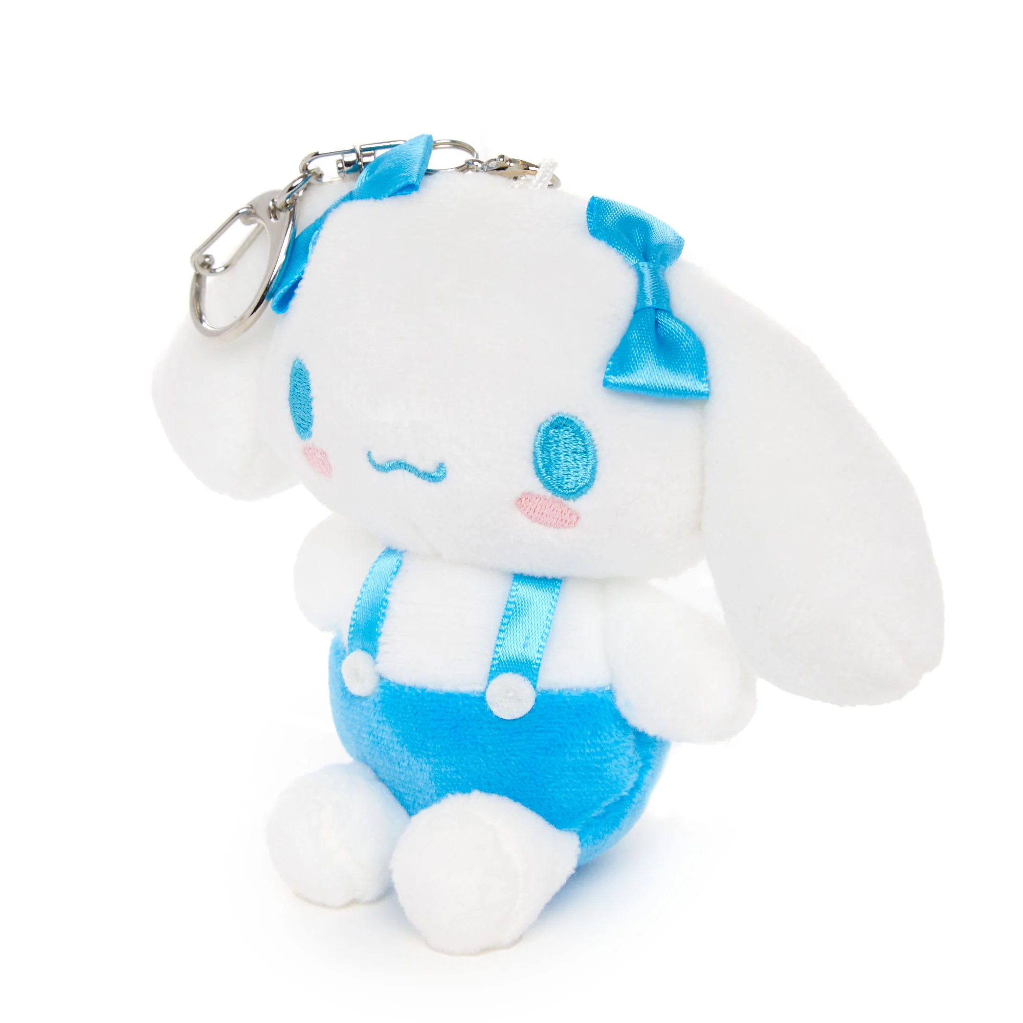 Cinnamoroll Plush Mascot Keychain (Blue Overalls) - Image 2