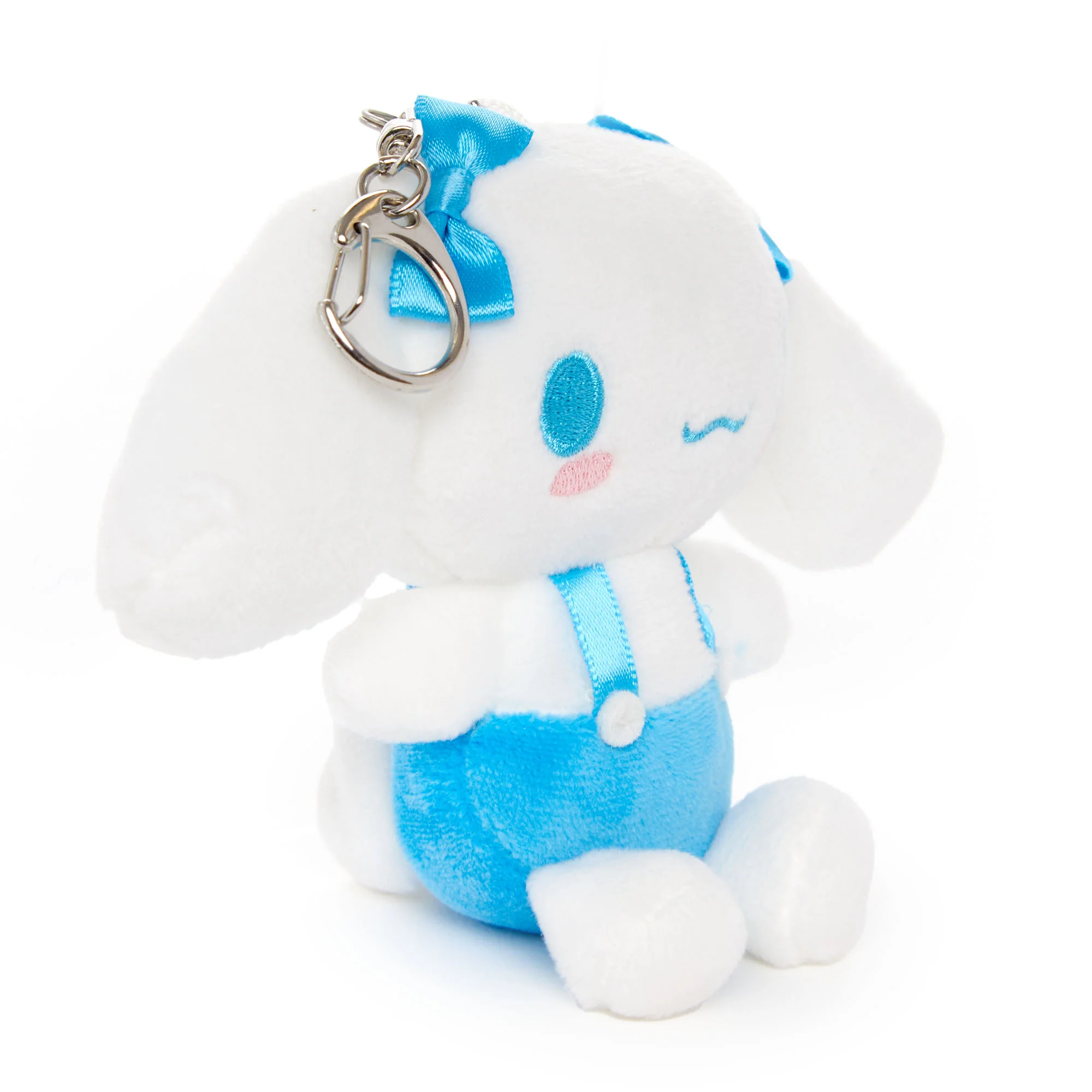 Cinnamoroll Plush Mascot Keychain (Blue Overalls) - Image 4