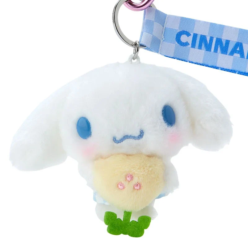 Cinnamoroll Plush Mascot Keychain (Pastel Check Series) - Image 3