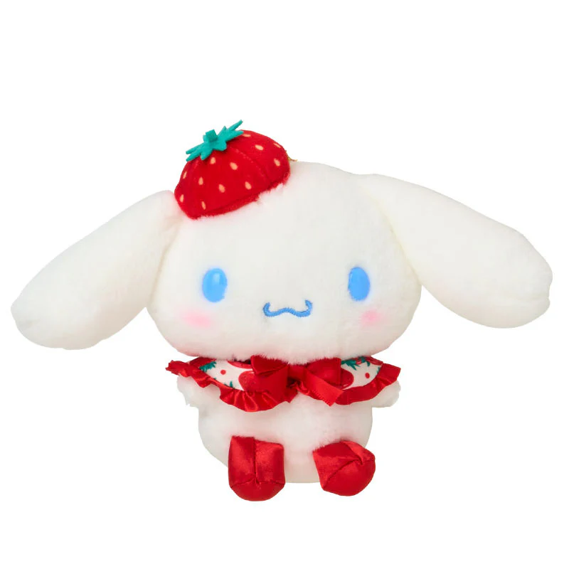 Cinnamoroll Plush Mascot Keychain (Strawberry News 50th Anniv. Series) - Image 2