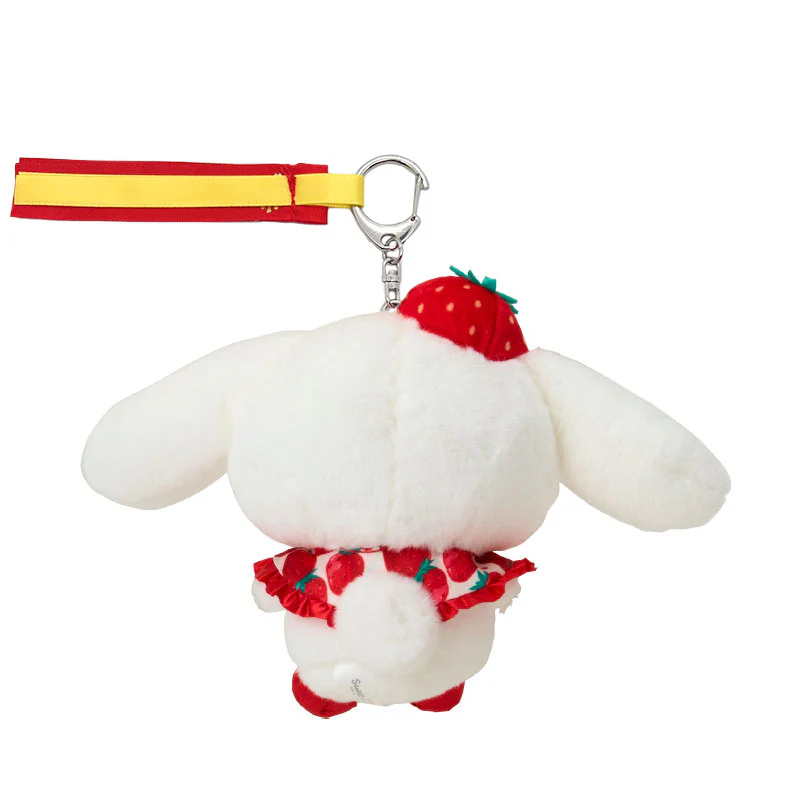 Cinnamoroll Plush Mascot Keychain (Strawberry News 50th Anniv. Series) - Image 3