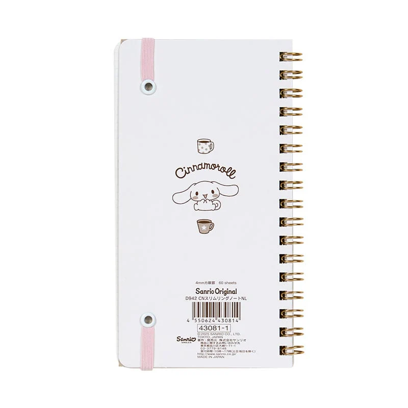 Cinnamoroll Slim Spiral Notebook (Elastic Closure) - Image 3