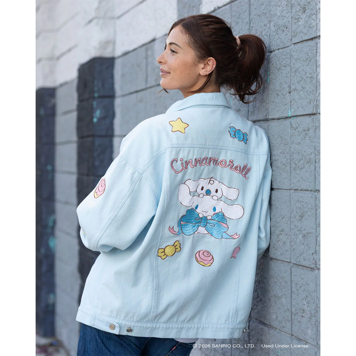 Cinnamoroll x JapanLA Ribbons Denim Jacket - Image 2