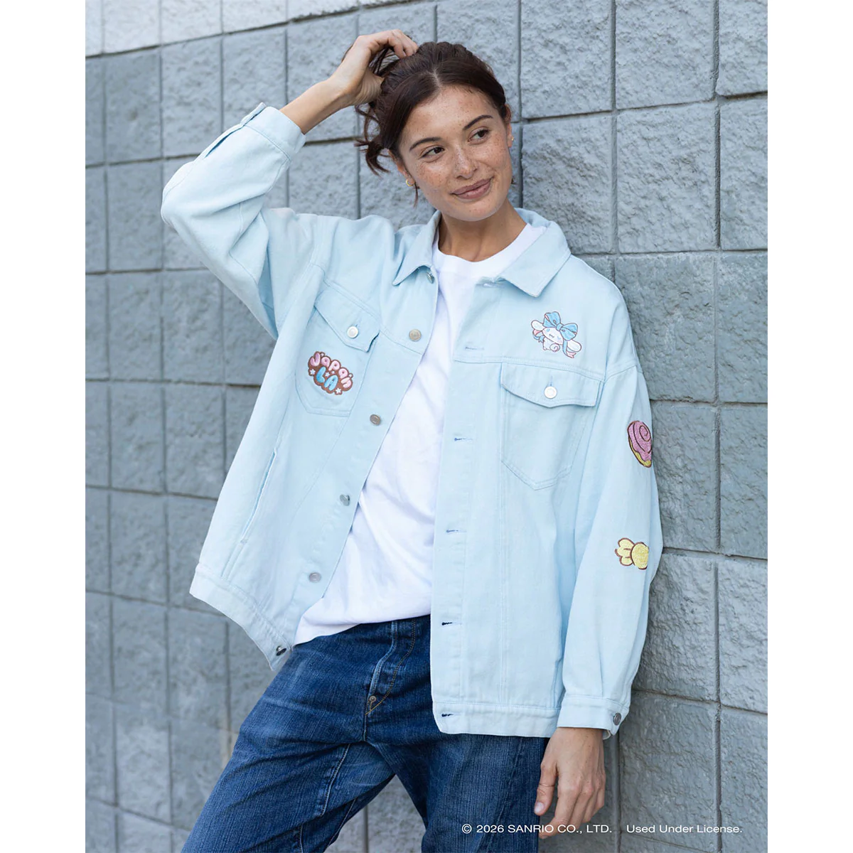 Cinnamoroll x JapanLA Ribbons Denim Jacket - Image 4
