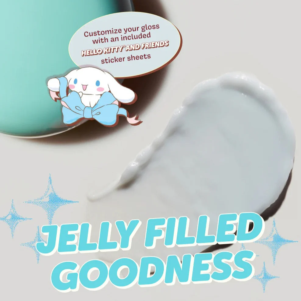Cinnamoroll x The Crème Shop Gloss Jelly Tinted Peptide Lip Glaze (Crystal Blue) - Image 2