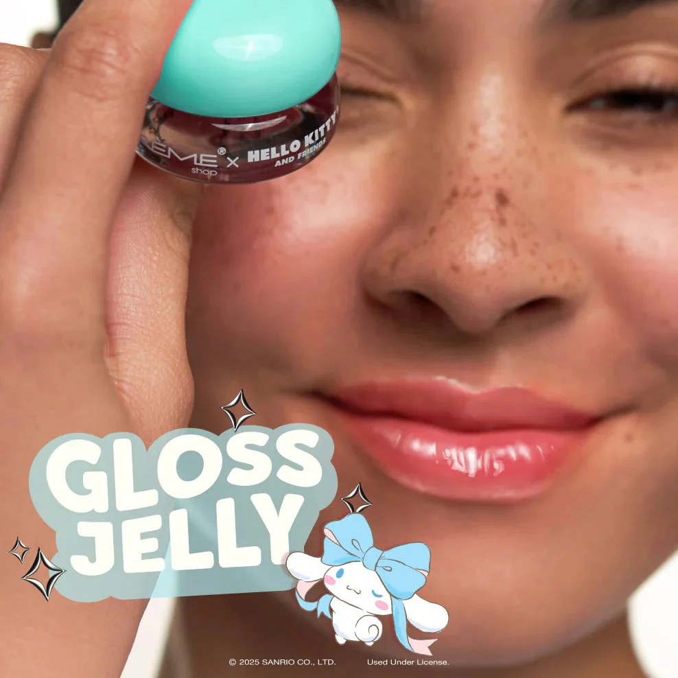 Cinnamoroll x The Crème Shop Gloss Jelly Tinted Peptide Lip Glaze (Crystal Blue) - Image 3