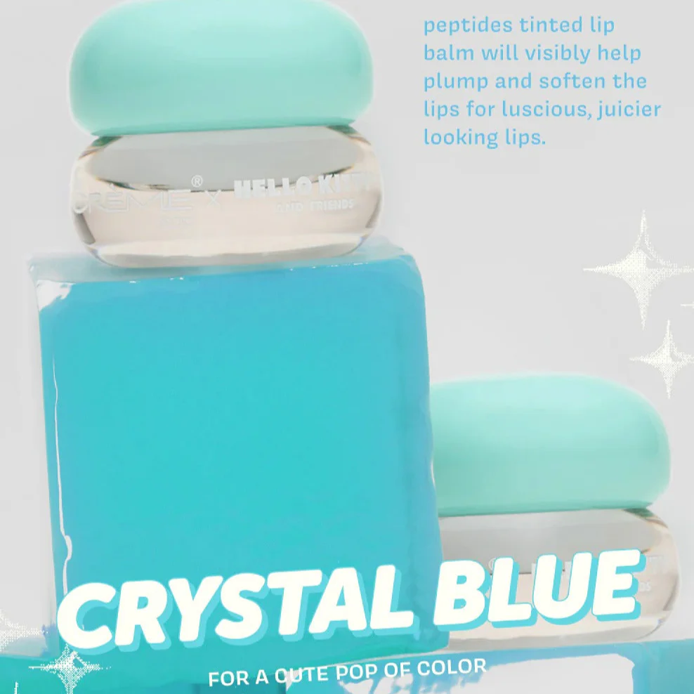 Cinnamoroll x The Crème Shop Gloss Jelly Tinted Peptide Lip Glaze (Crystal Blue) - Image 4