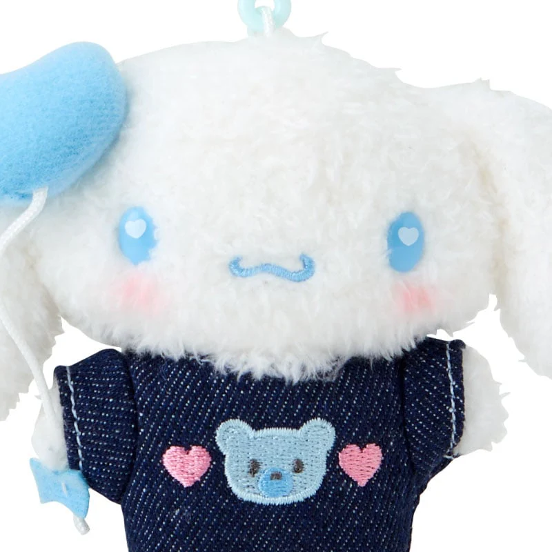 Cinnamorolll Keychain Mascot Clip (Denim Patch Series) - Image 2