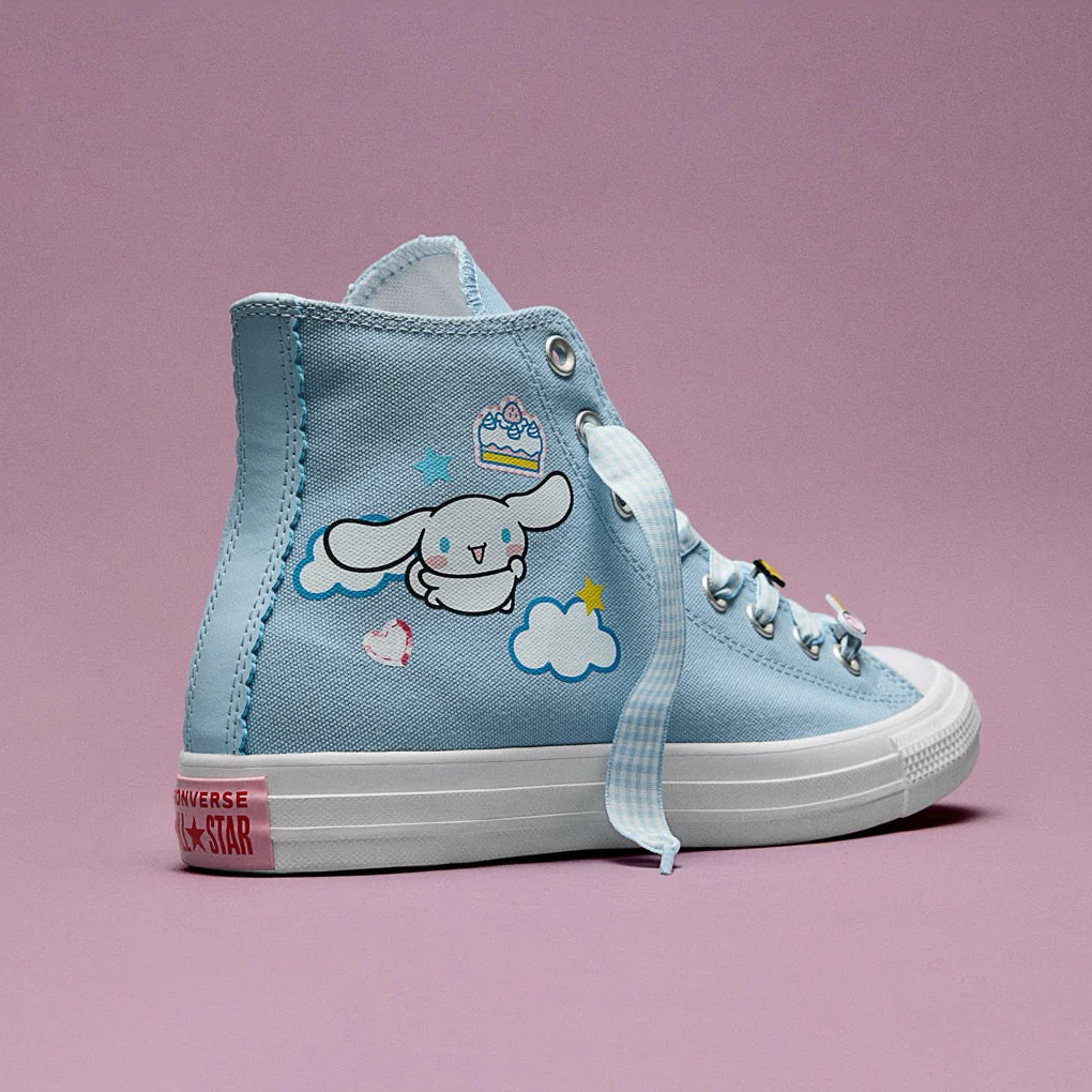 Converse x Cinnamoroll Chuck Taylor All Star Hi-Top Sneaker (Adult - Light Blue) - Image 3