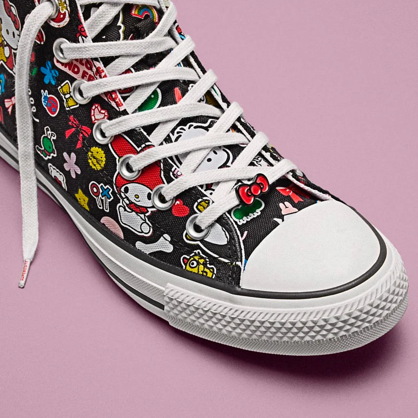 Converse x Hello Kitty and Friends Chuck Taylor All Star Hi-Top Sneaker (Adult - Black) - Image 4