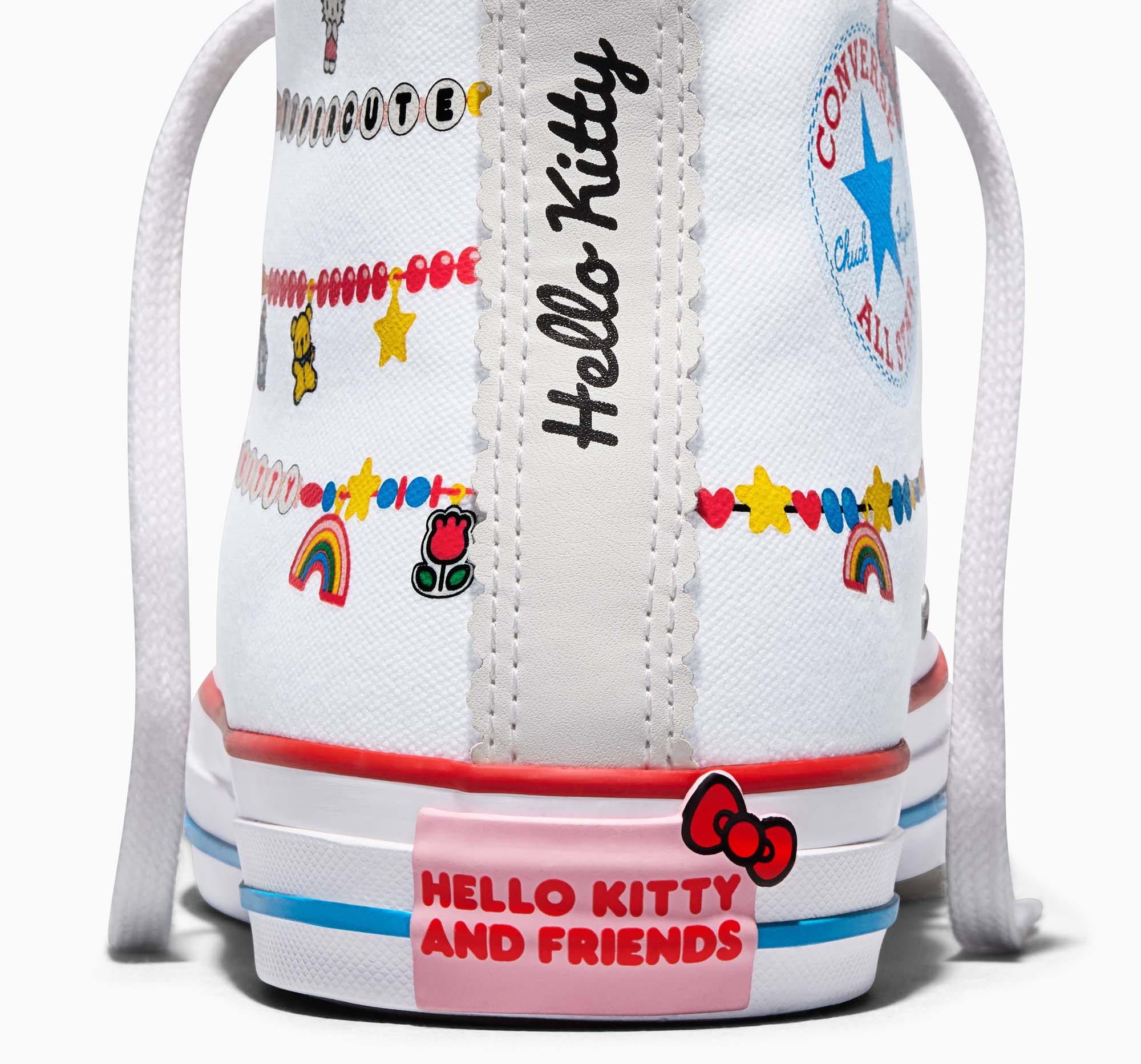 Converse x Hello Kitty Chuck Taylor All Star Charmed Hi-Top Sneaker (Adult - White) - Image 10