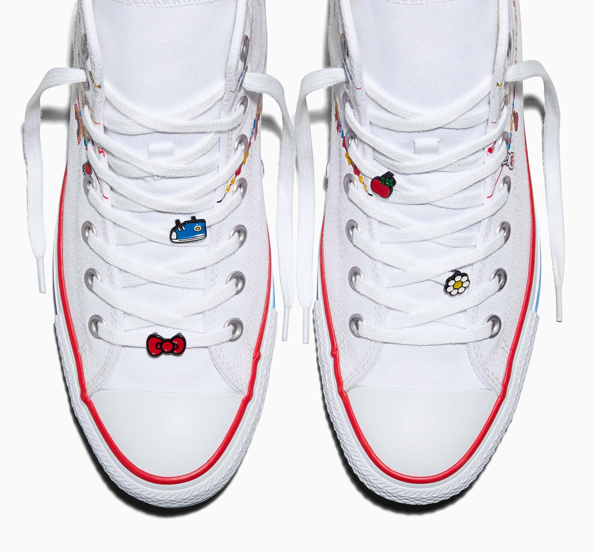 Converse x Hello Kitty Chuck Taylor All Star Charmed Hi-Top Sneaker (Adult - White) - Image 11