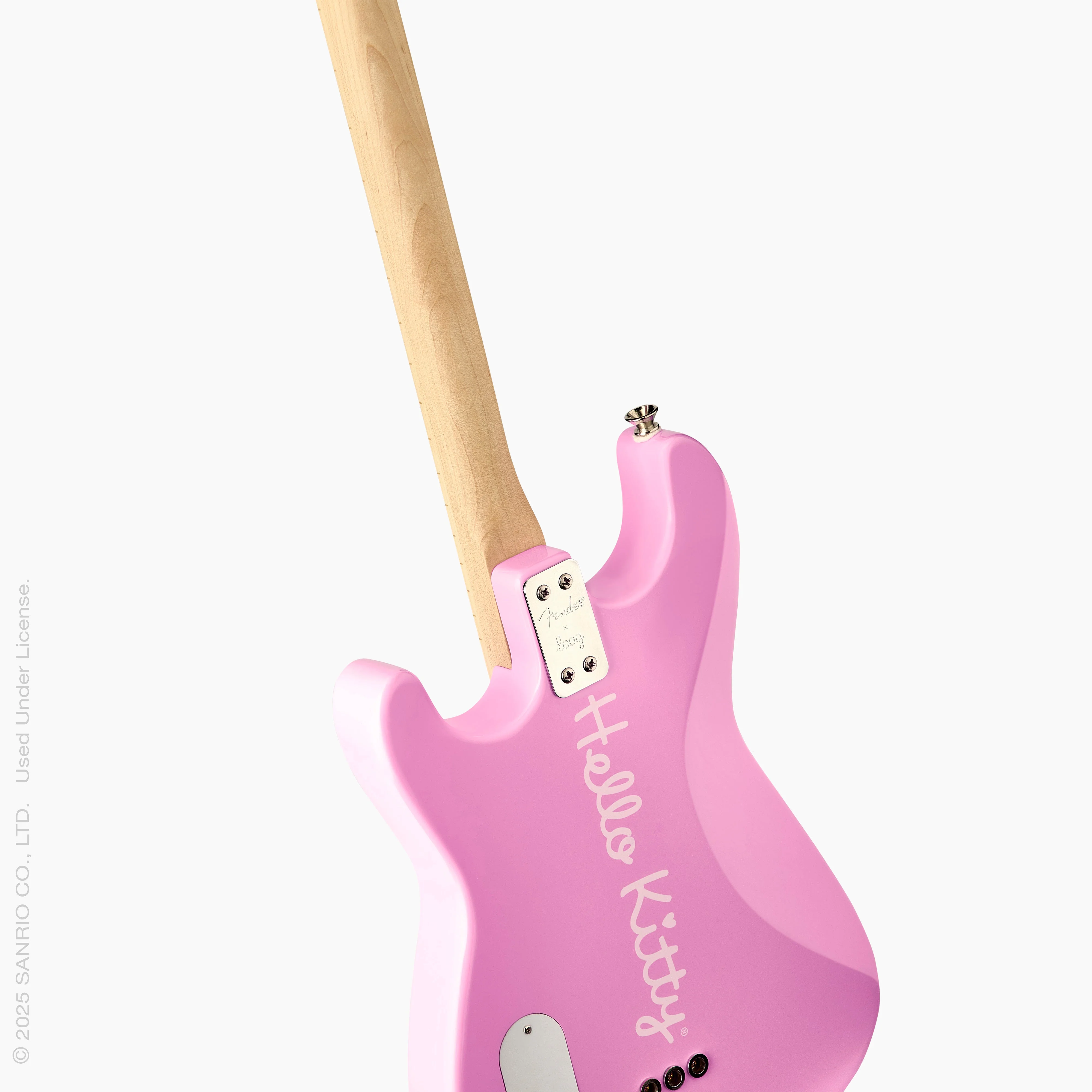 Fender x Loog Hello Kitty Kids Stratocaster Guitar (Pink) - Image 5