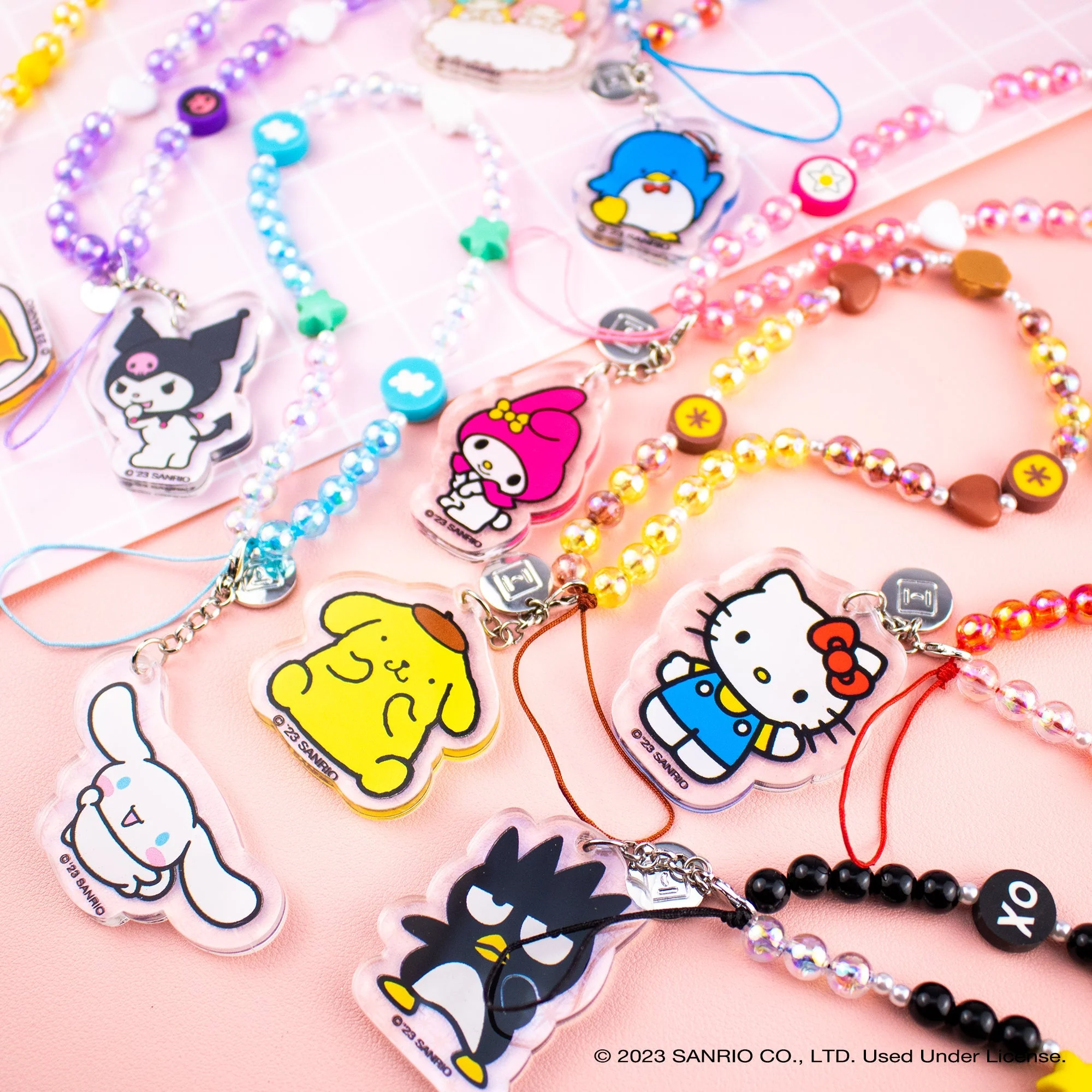Gudetama Beaded Charm Mobile Phone Wrist Strap - Image 7