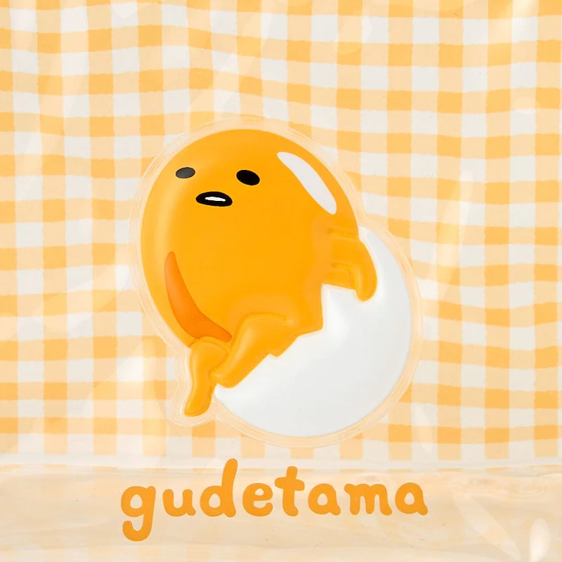 Gudetama Clear Gingham Zipper Pouch - Image 3
