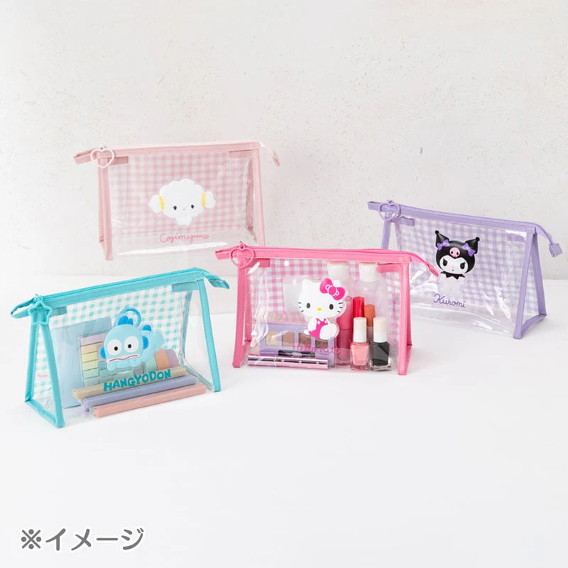 Hangyodon Clear Gingham Zipper Pouch - Image 4