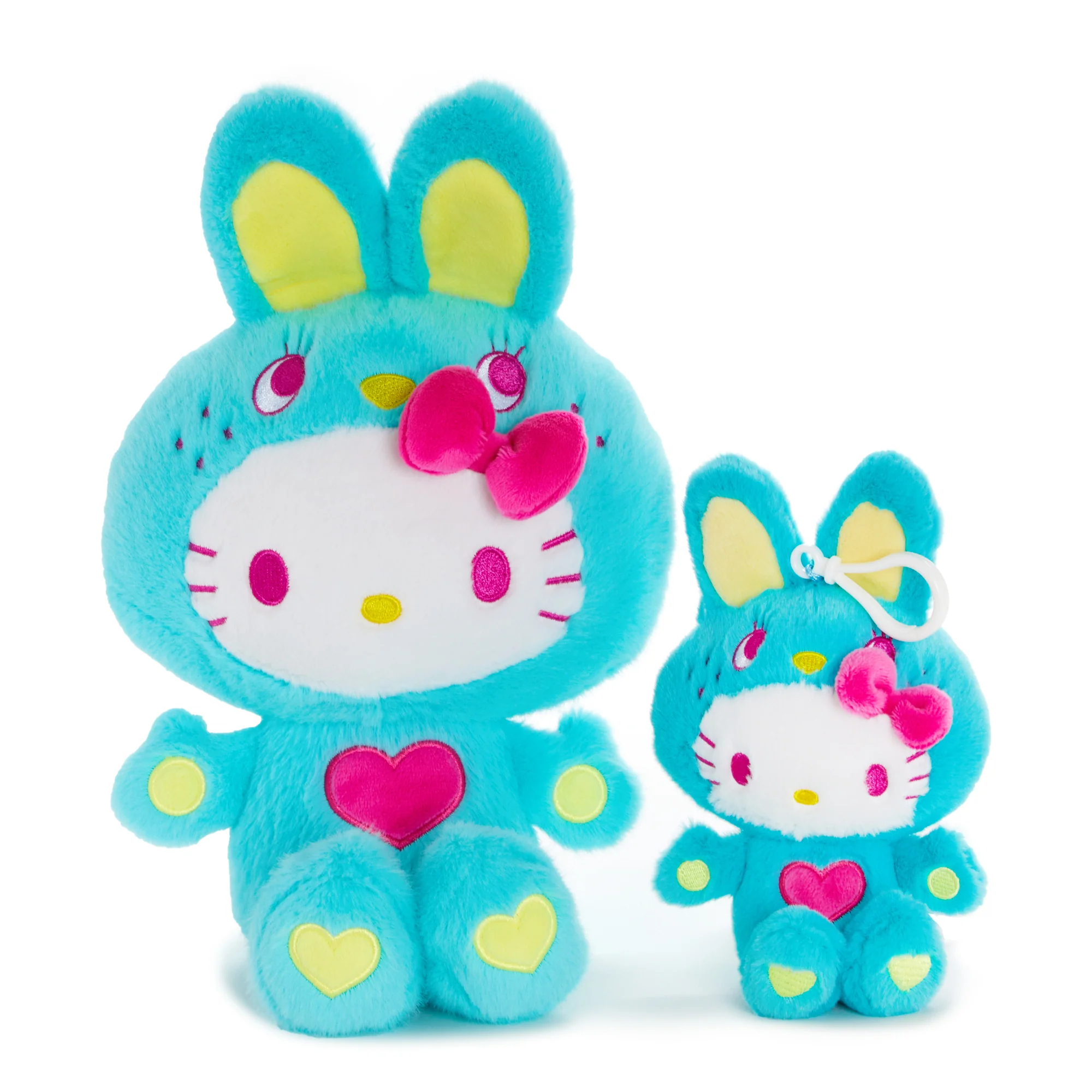 Hello Kitty 11" Green Plush (Colorful Bunny Series) - Image 6
