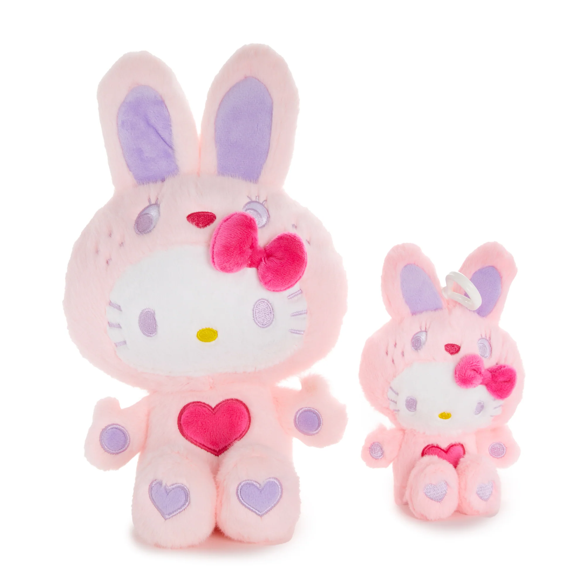 Hello Kitty 11" Pink Plush (Colorful Bunny Series) - Image 6
