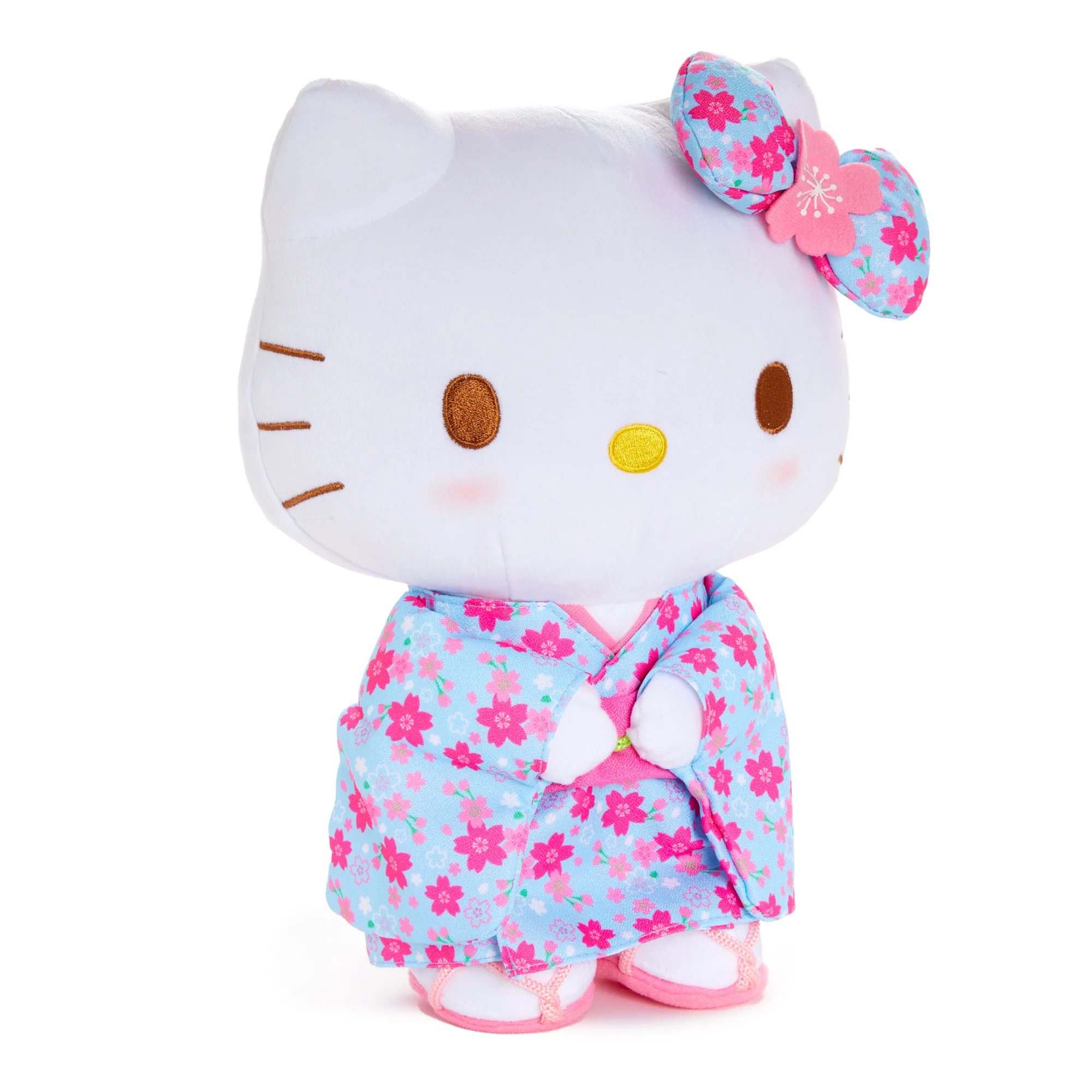 Hello Kitty 12" Blue Standing Plush (Spring Kimono Series) - Image 3
