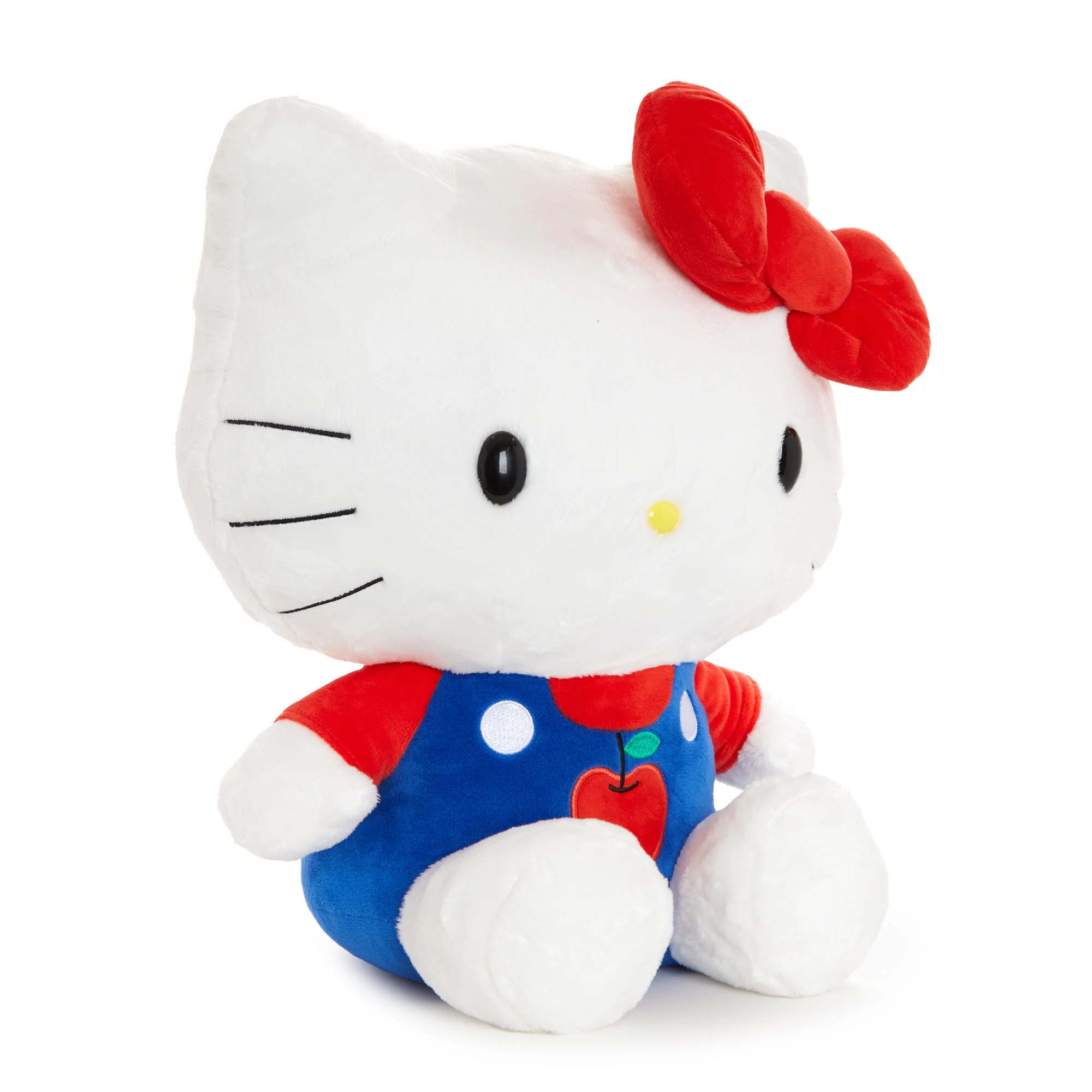 Hello Kitty 15" Blue Overalls Large Plush (Apples Series) - Image 2