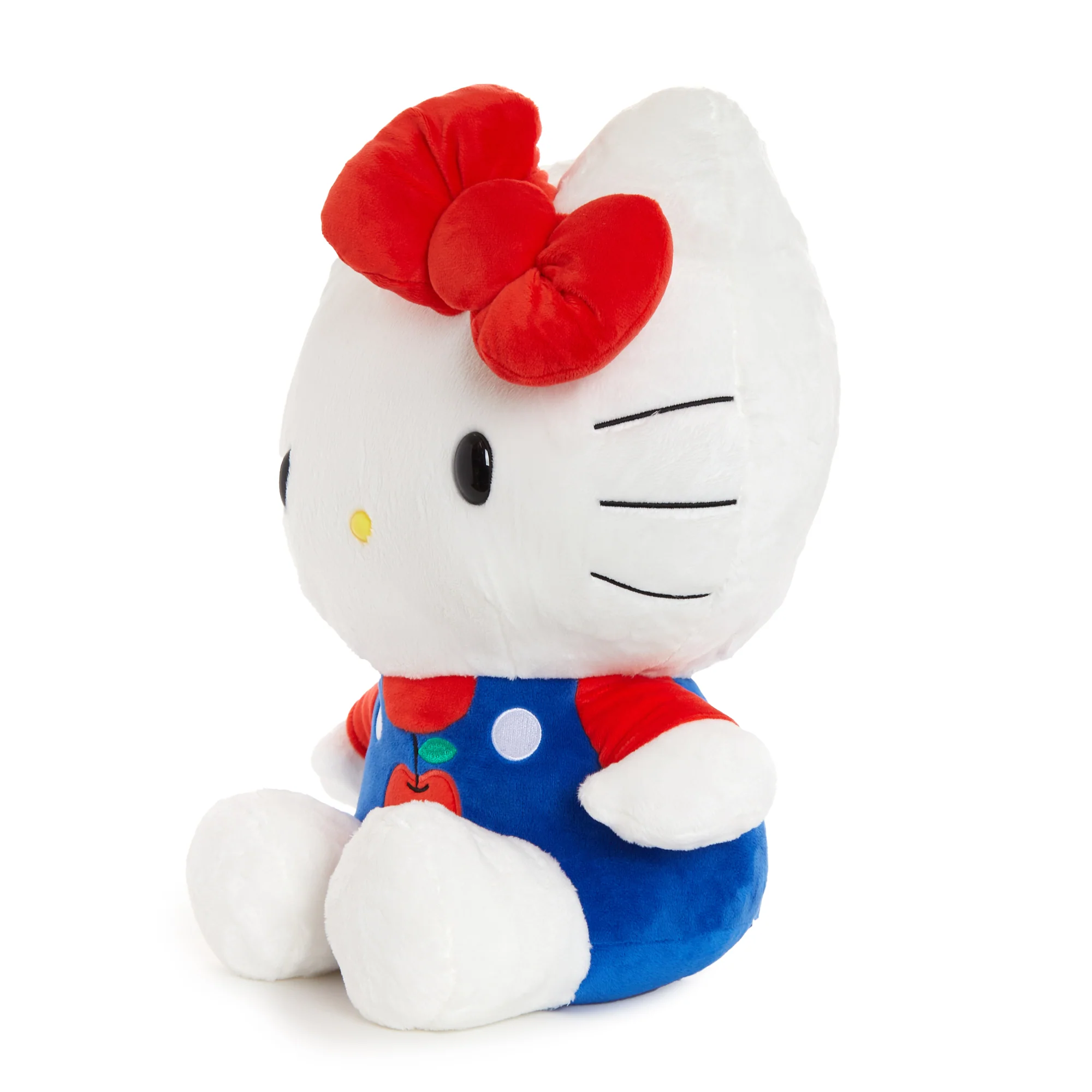 Hello Kitty 15" Blue Overalls Large Plush (Apples Series) - Image 3