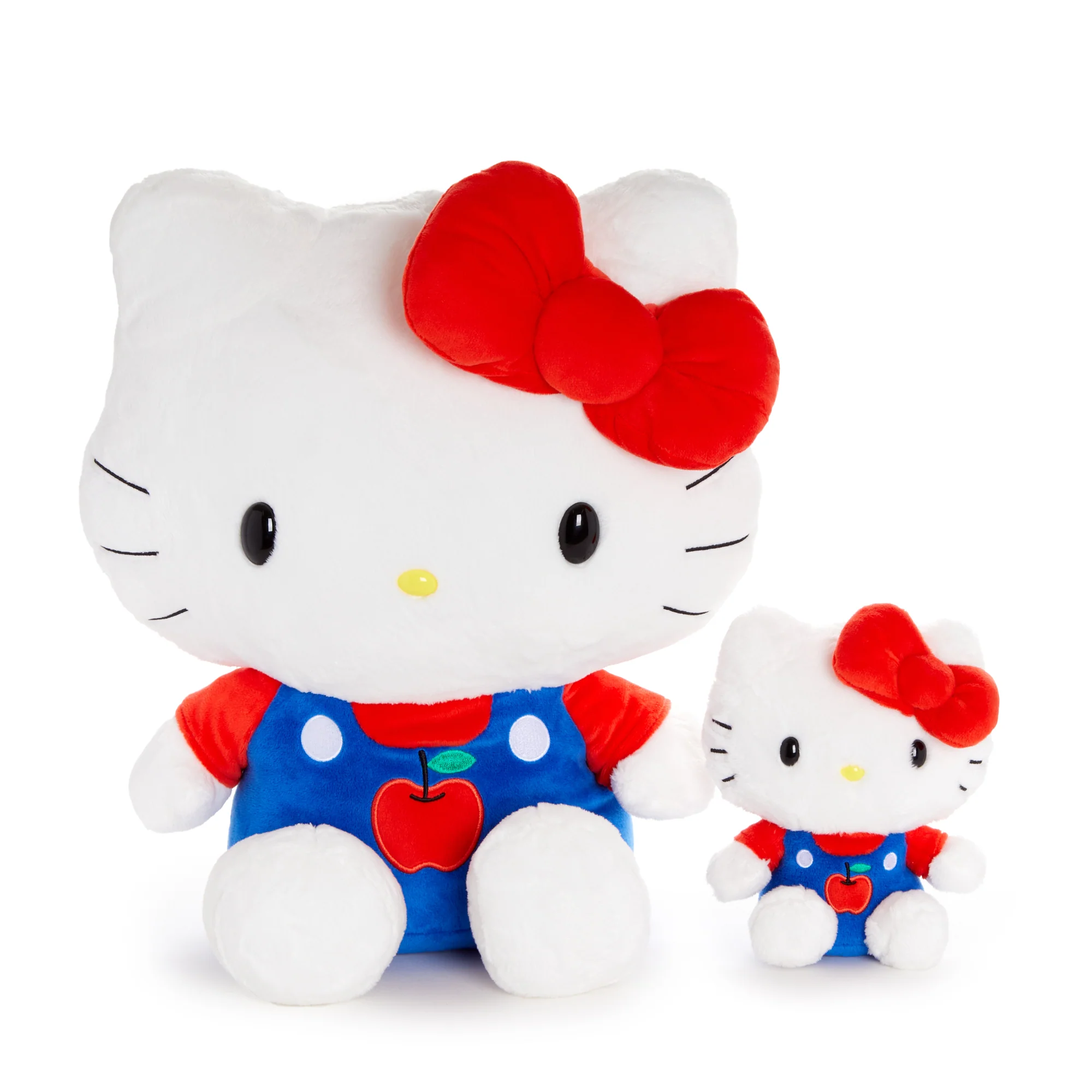 Hello Kitty 15" Blue Overalls Large Plush (Apples Series) - Image 6