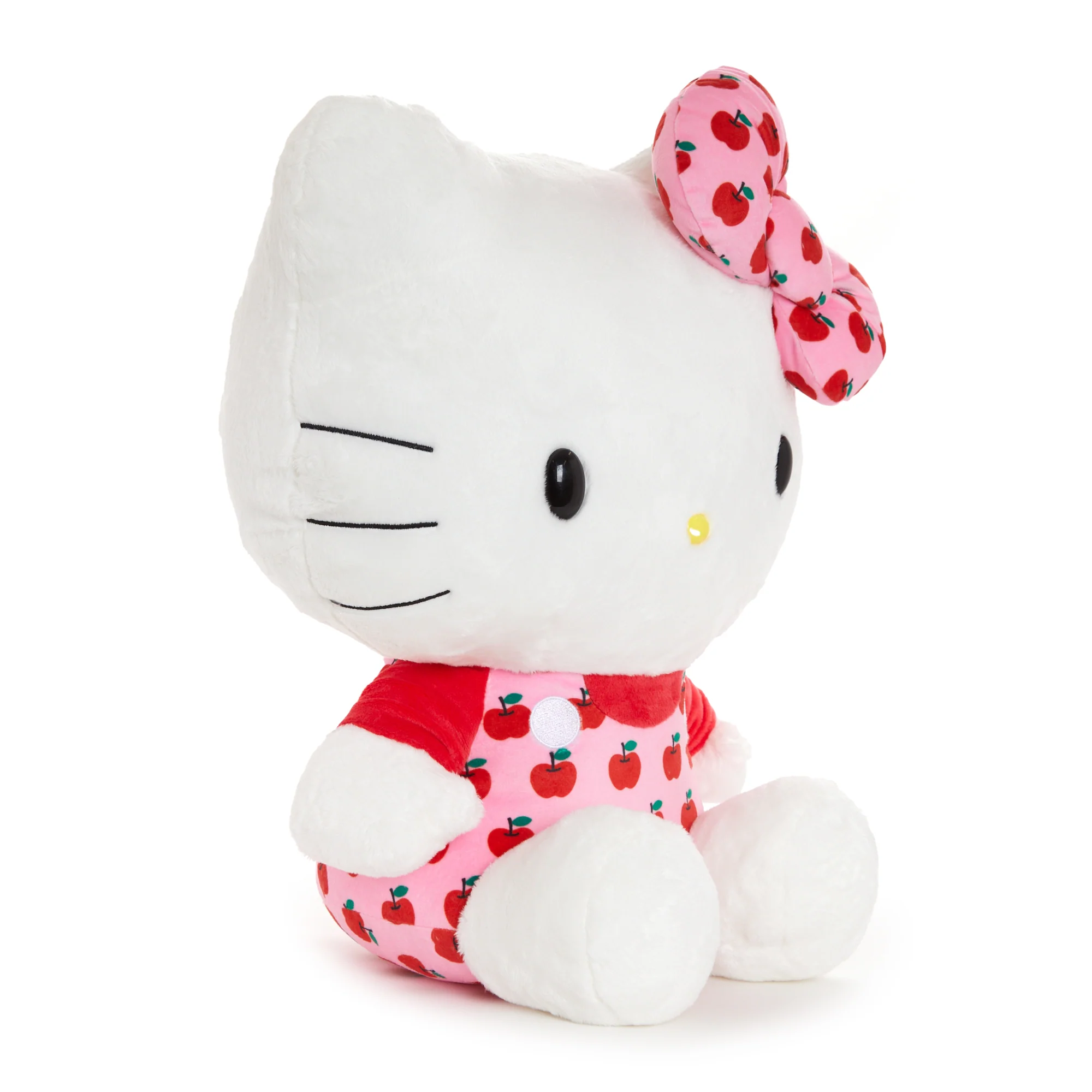 Hello Kitty 15" Pink Overalls Large Plush (Apples Series) - Image 2