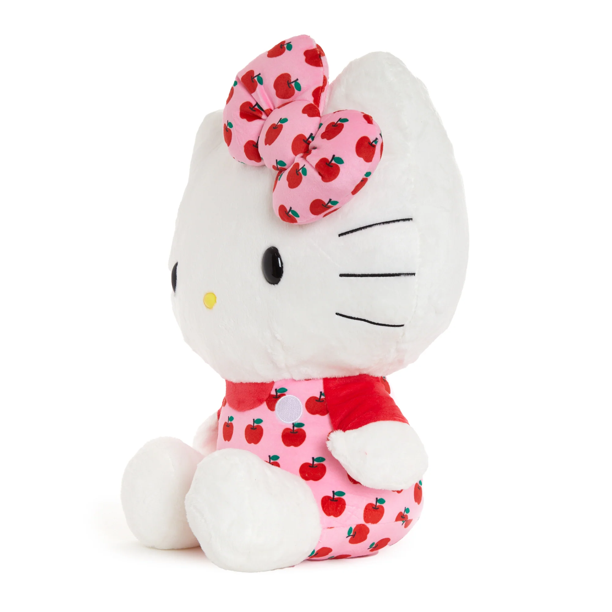 Hello Kitty 15" Pink Overalls Large Plush (Apples Series) - Image 3