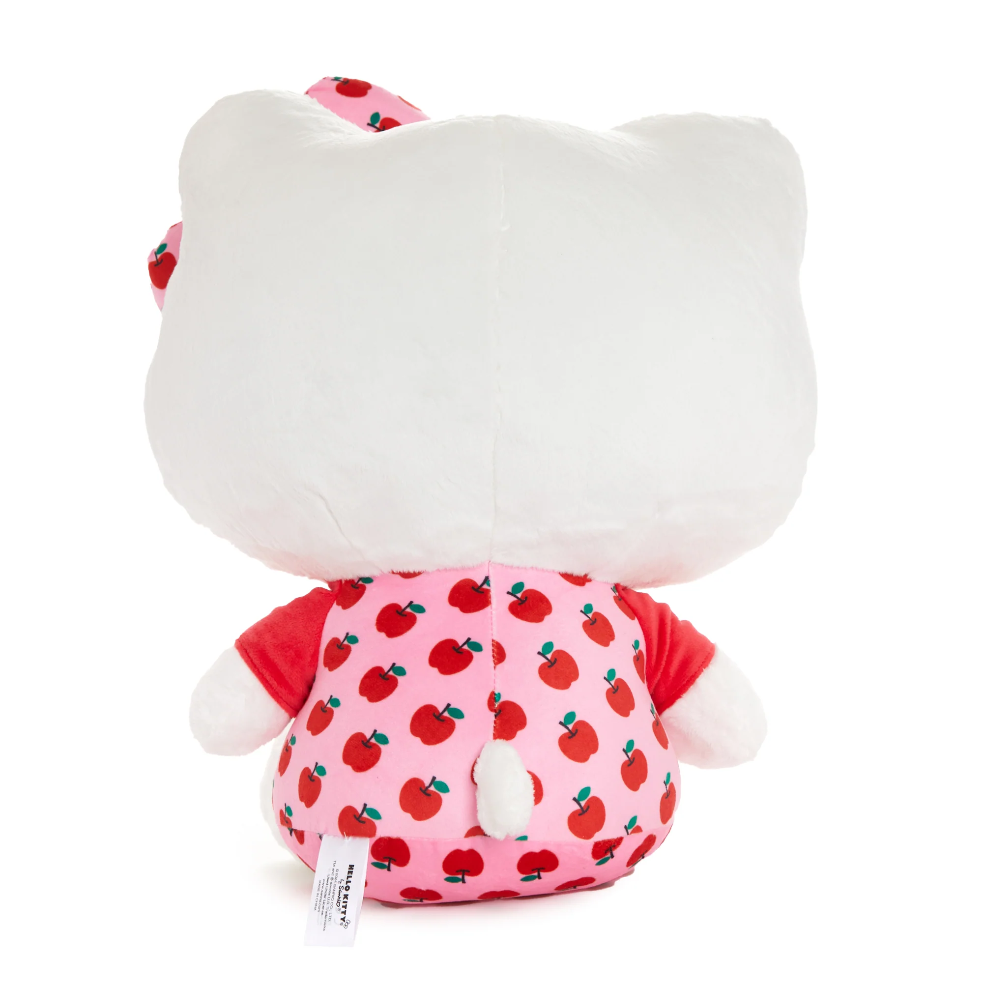 Hello Kitty 15" Pink Overalls Large Plush (Apples Series) - Image 4