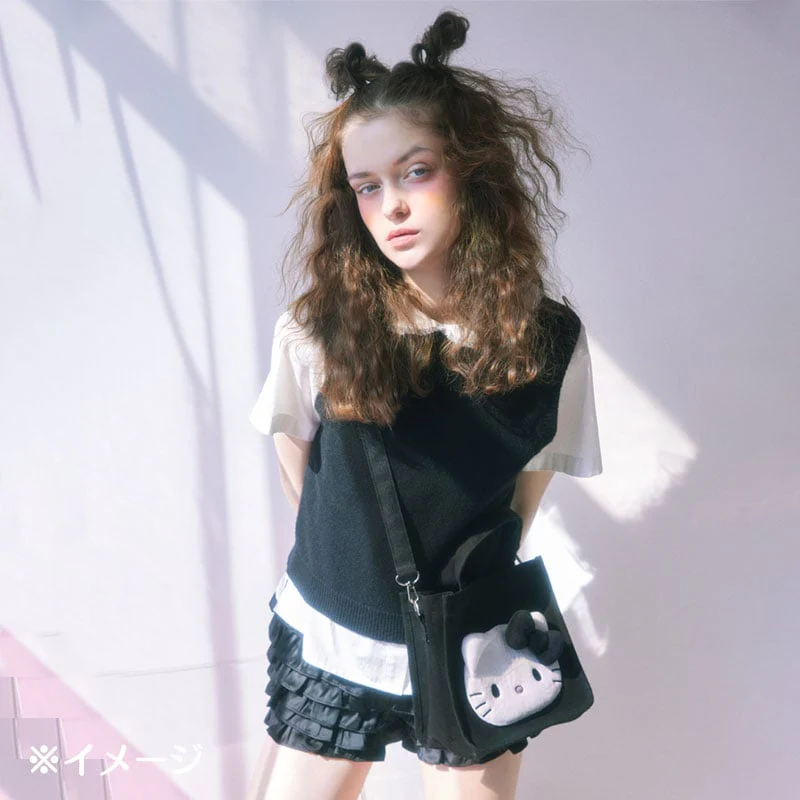 Hello Kitty 2-Way Black Mini Tote Bag (I Love Hello Kitty Series) - Image 2