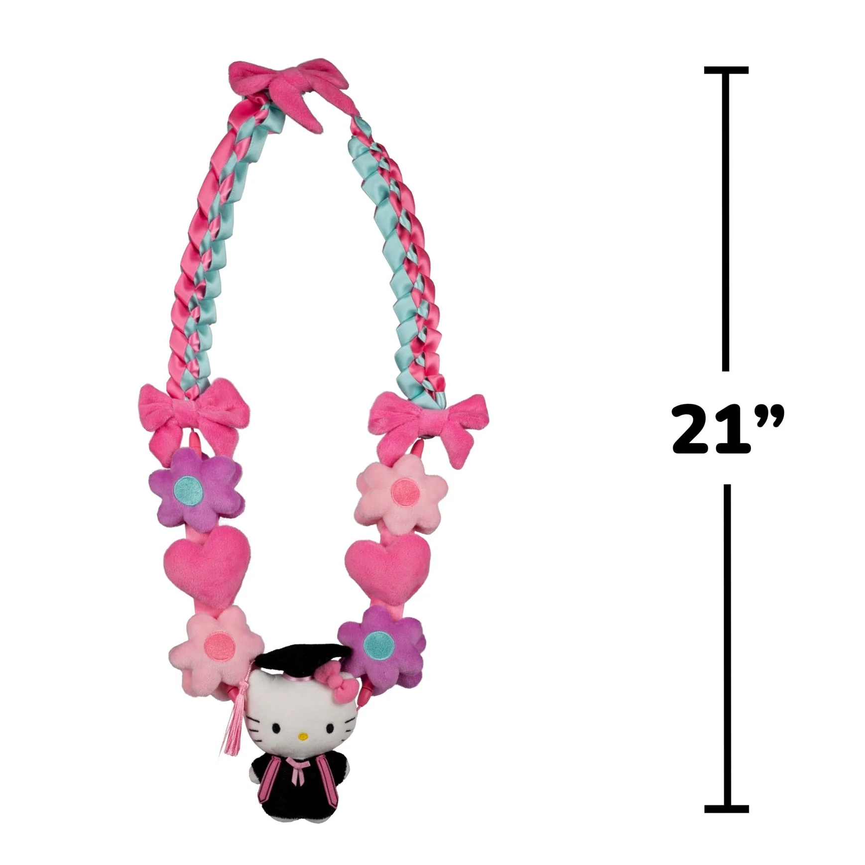 Hello Kitty 21" Graduation Mascot Plush Lei - Image 5