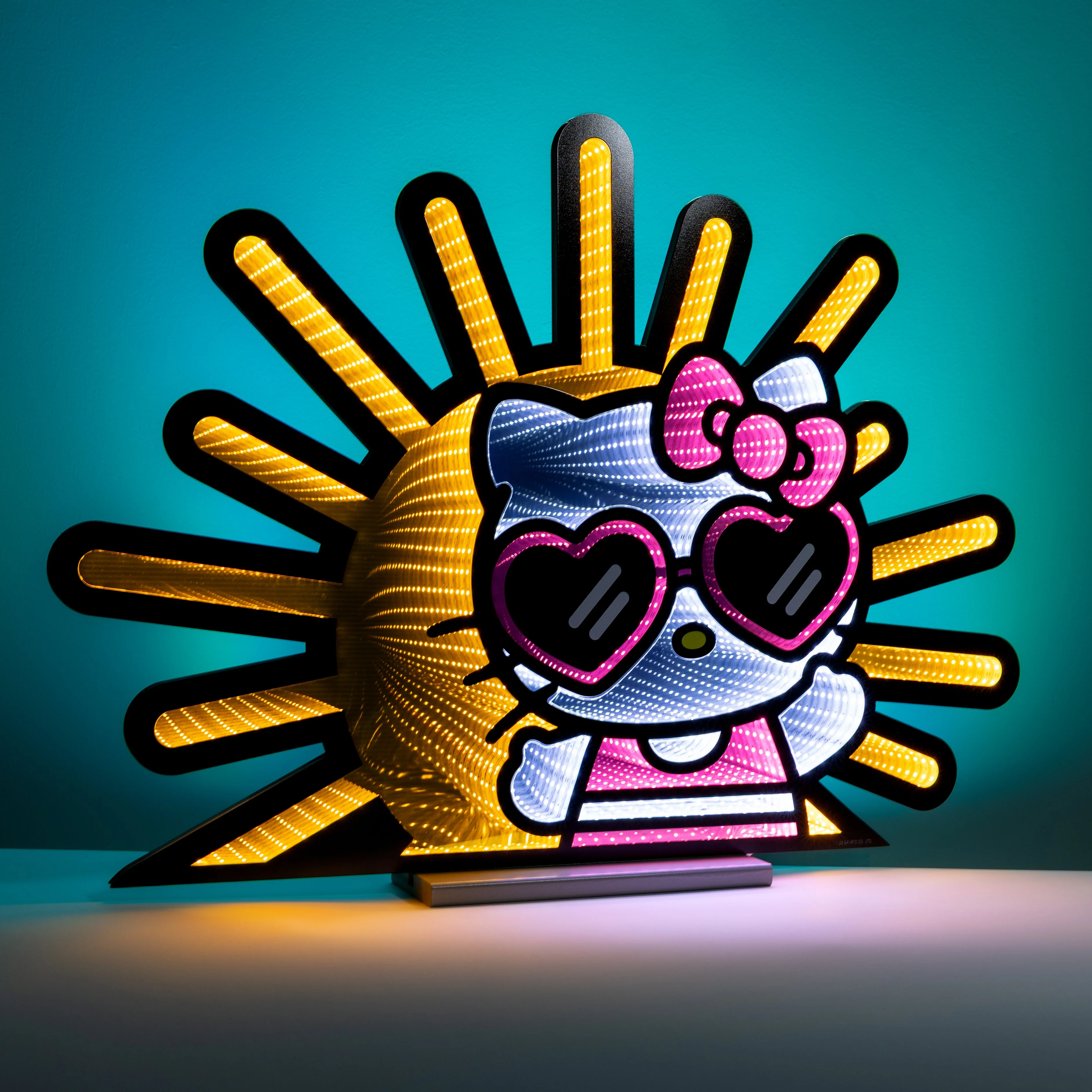 Hello Kitty 24.5" Sunshine Ekkolight Infinity Light - Image 3