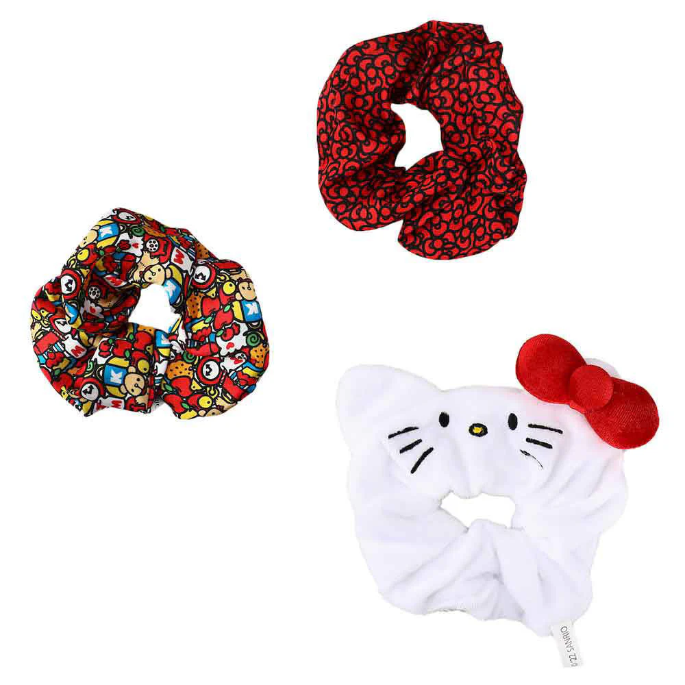 Hello Kitty 3-Piece Scrunchie Set - Image 2